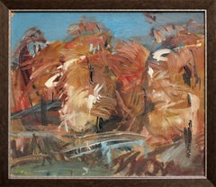 Herbstwind. Cardboard, Öl, 64 x 75 cm, Pappe