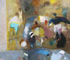 Ball game. Oil on canvas, 54x62 cm