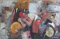 Bird at the Wheel . Oil on canvas, 60 x 92 cm
