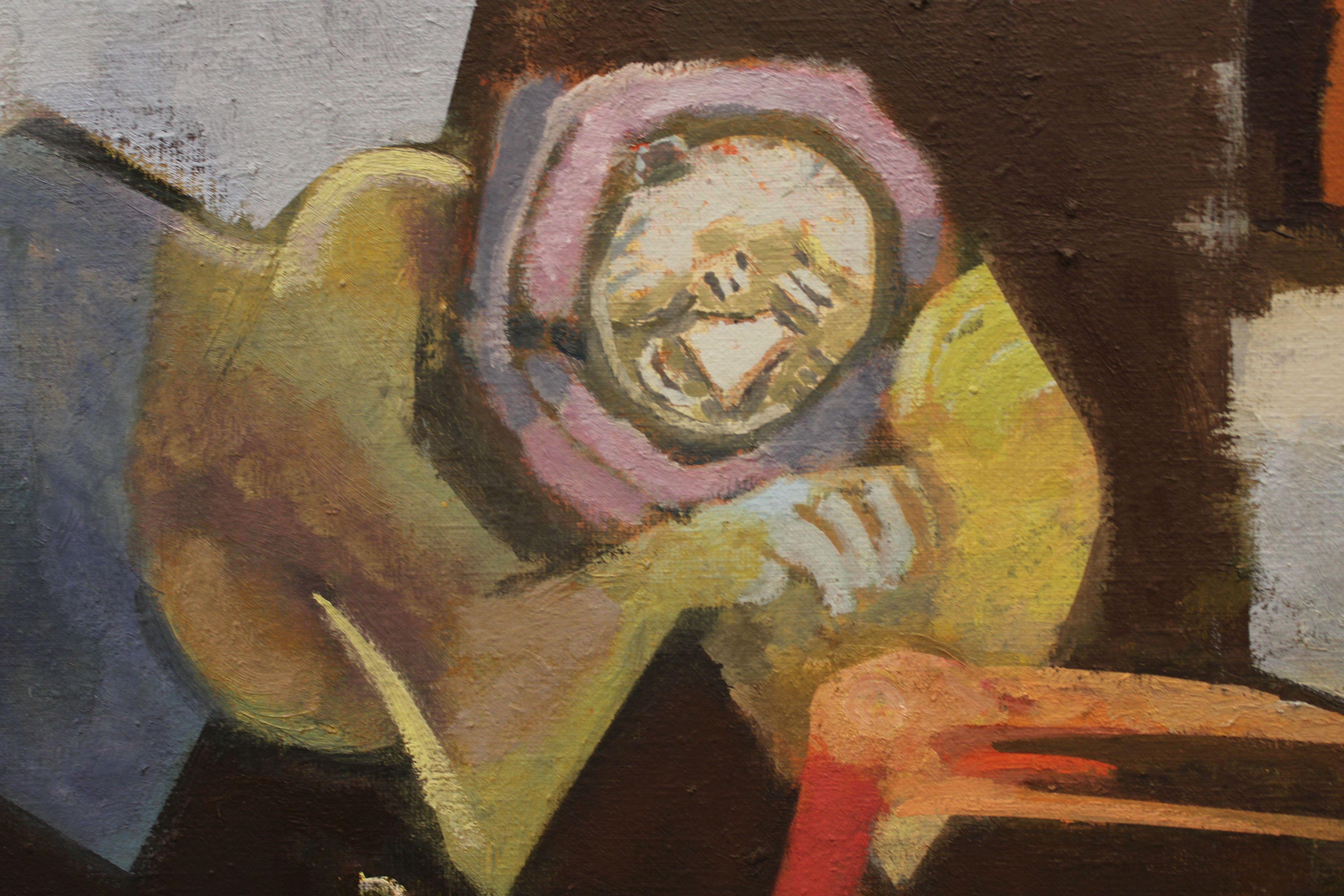 Conversation #2. Oil on canvas, 144x125 cm For Sale 5
