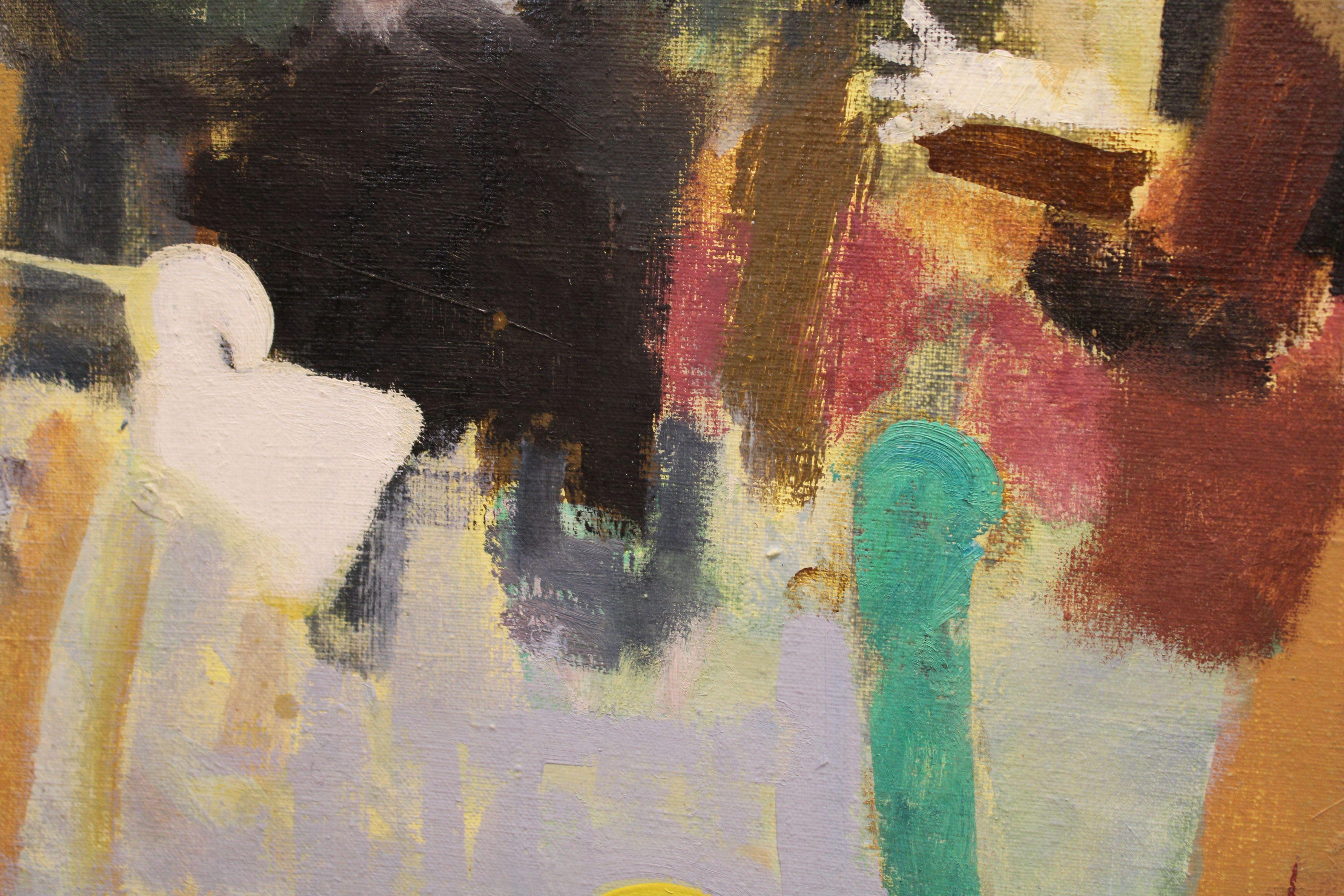 Conversation #2. Oil on canvas, 144x125 cm For Sale 7
