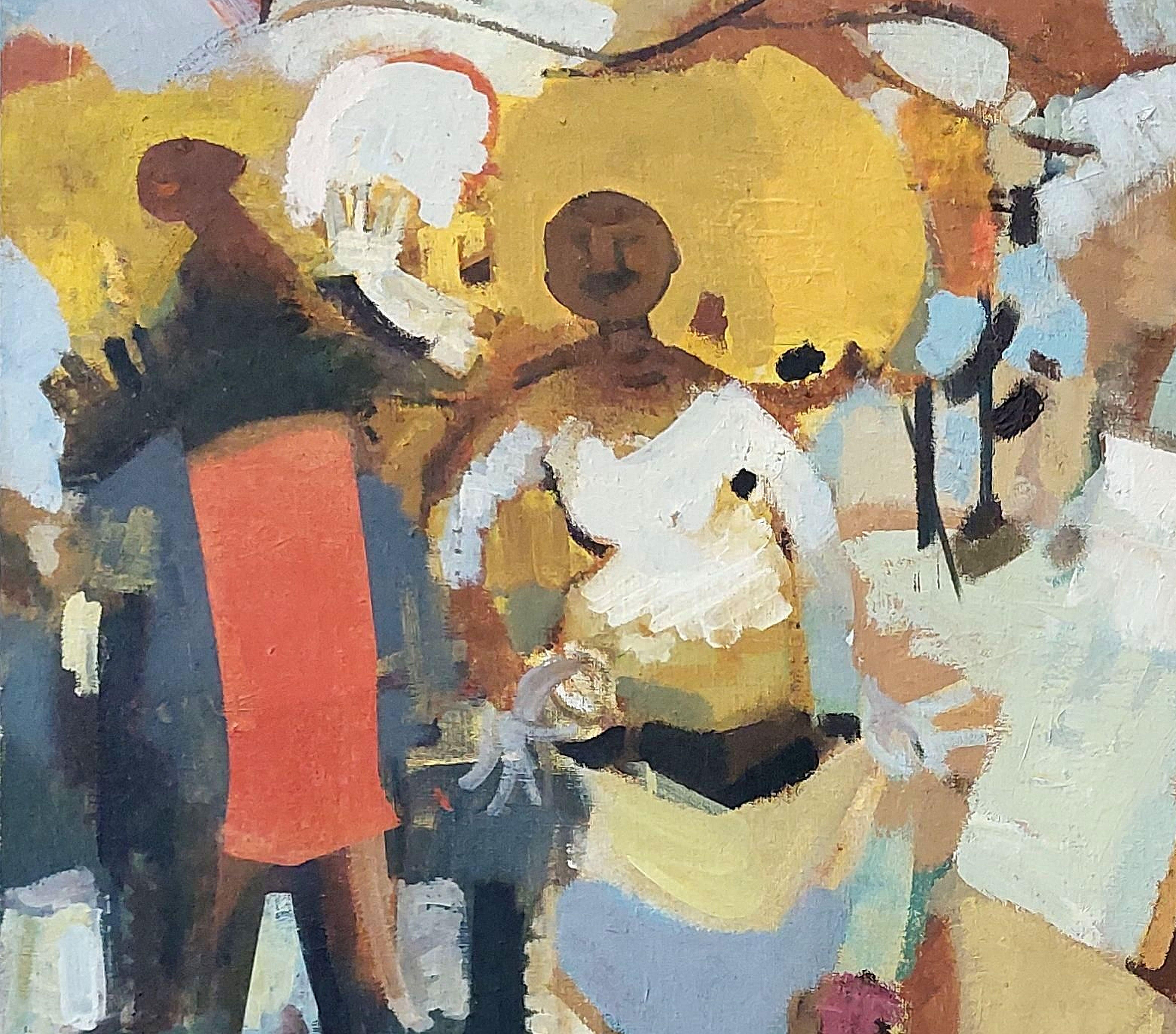 Conversation #2. Oil on canvas, 144x125 cm - Painting by Victor Karnauh 