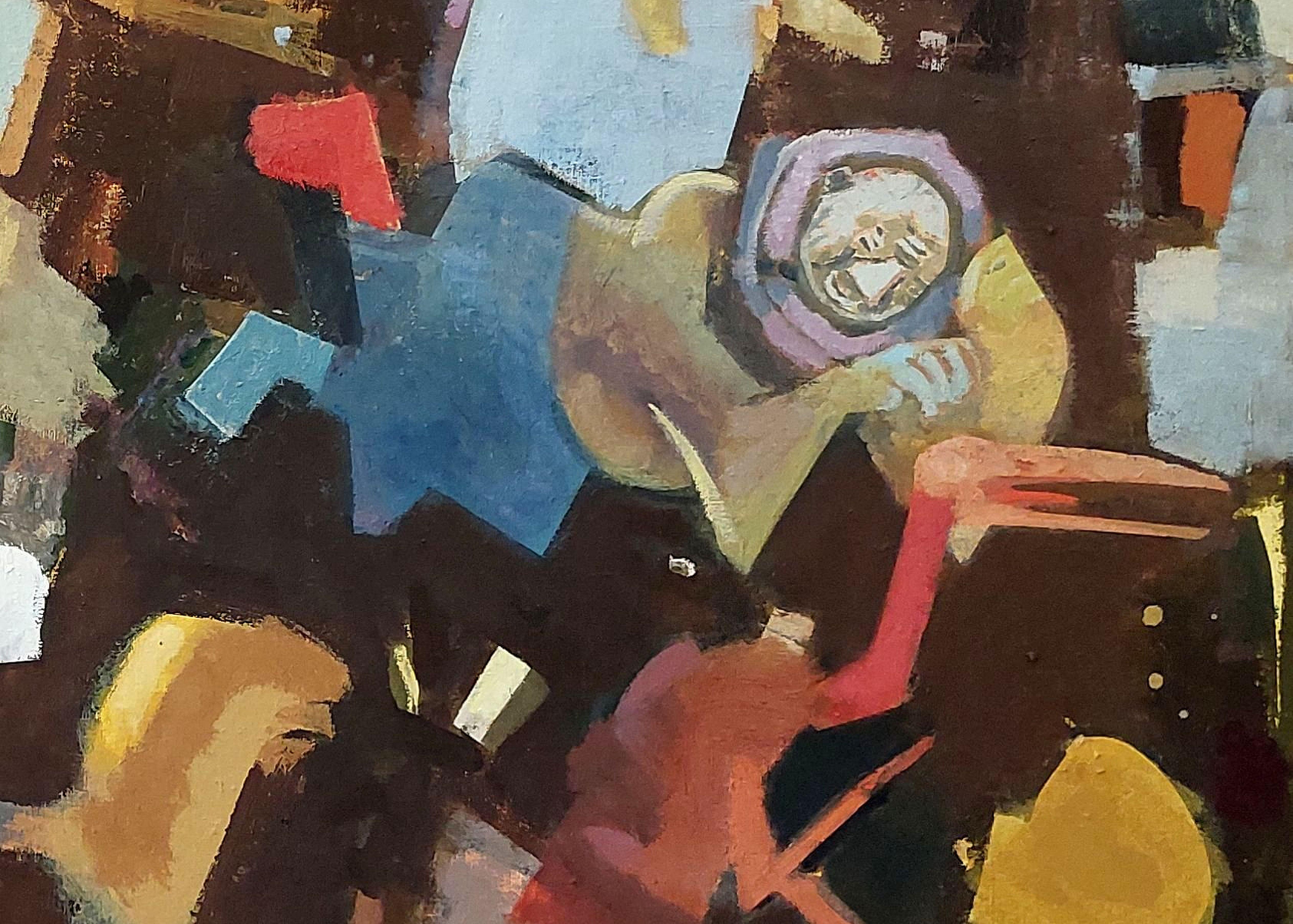 Conversation. Oil on canvas, 144x125 cm

