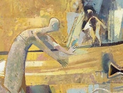 Conversation. Oil on canvas, 160x130 cm