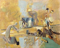 Conversation. Oil on canvas, 160x130 cm