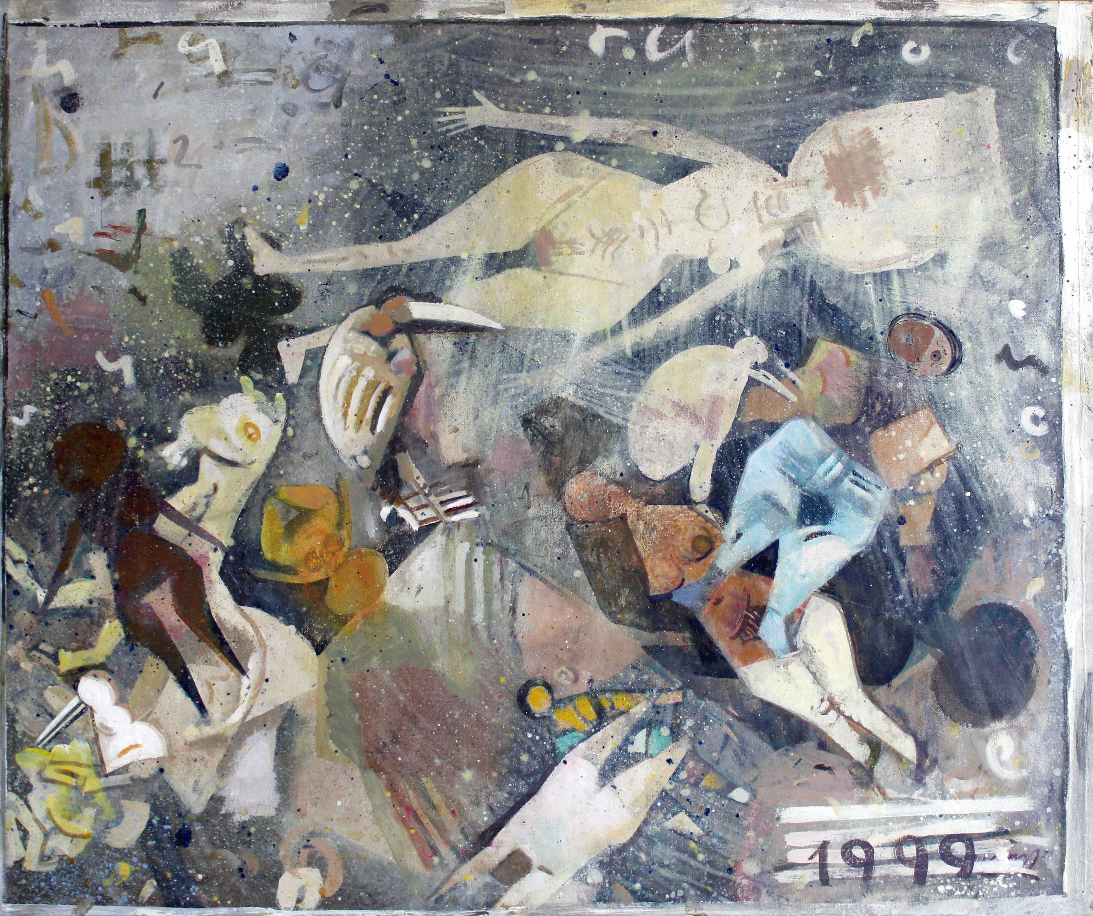 Flight. 1999. Oil on canvas, 76x91 cm