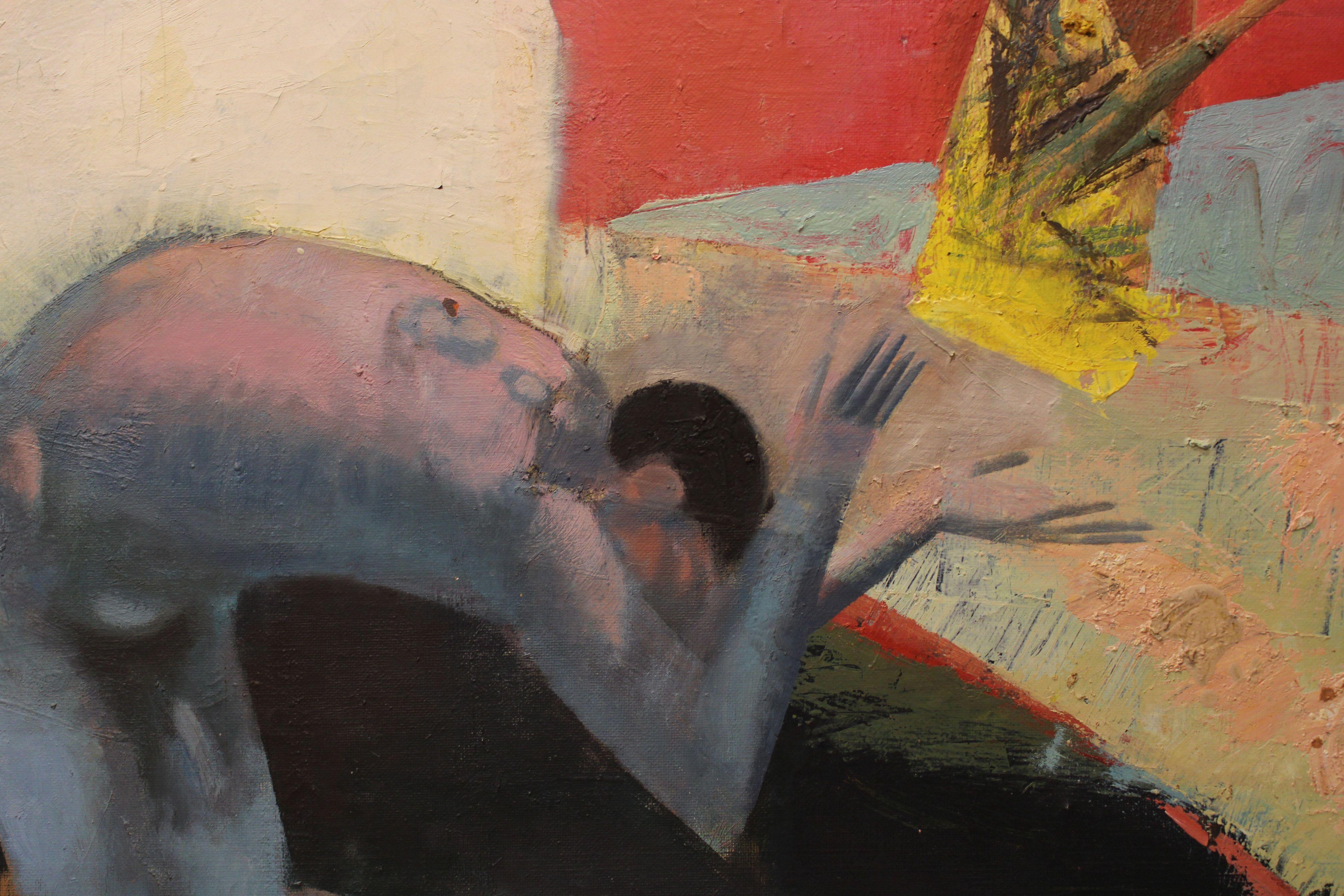 Gioco. Olio su tela, 150x150 cm in vendita 10