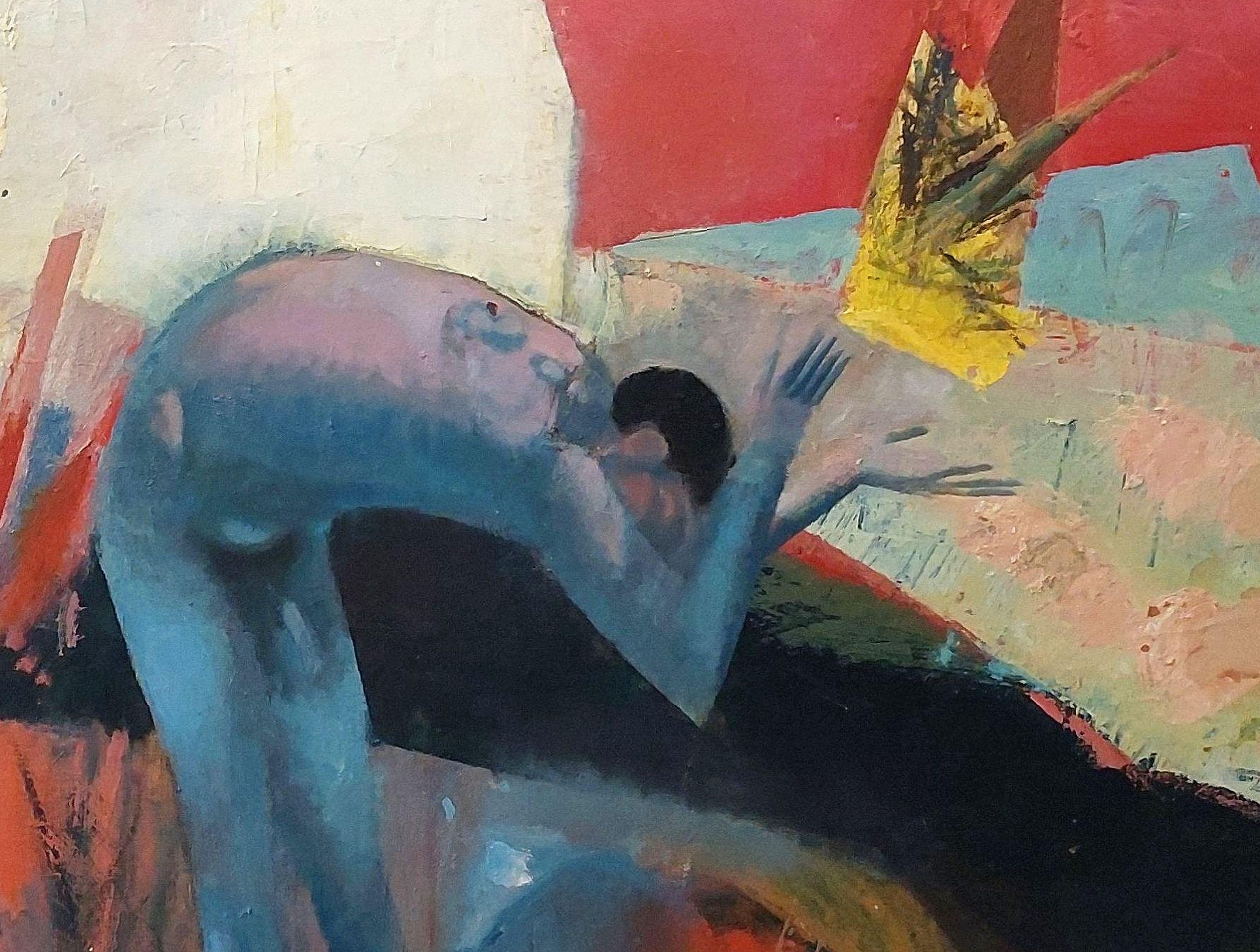 Gioco. Olio su tela, 150x150 cm - Painting Moderno di Victor Karnauh 