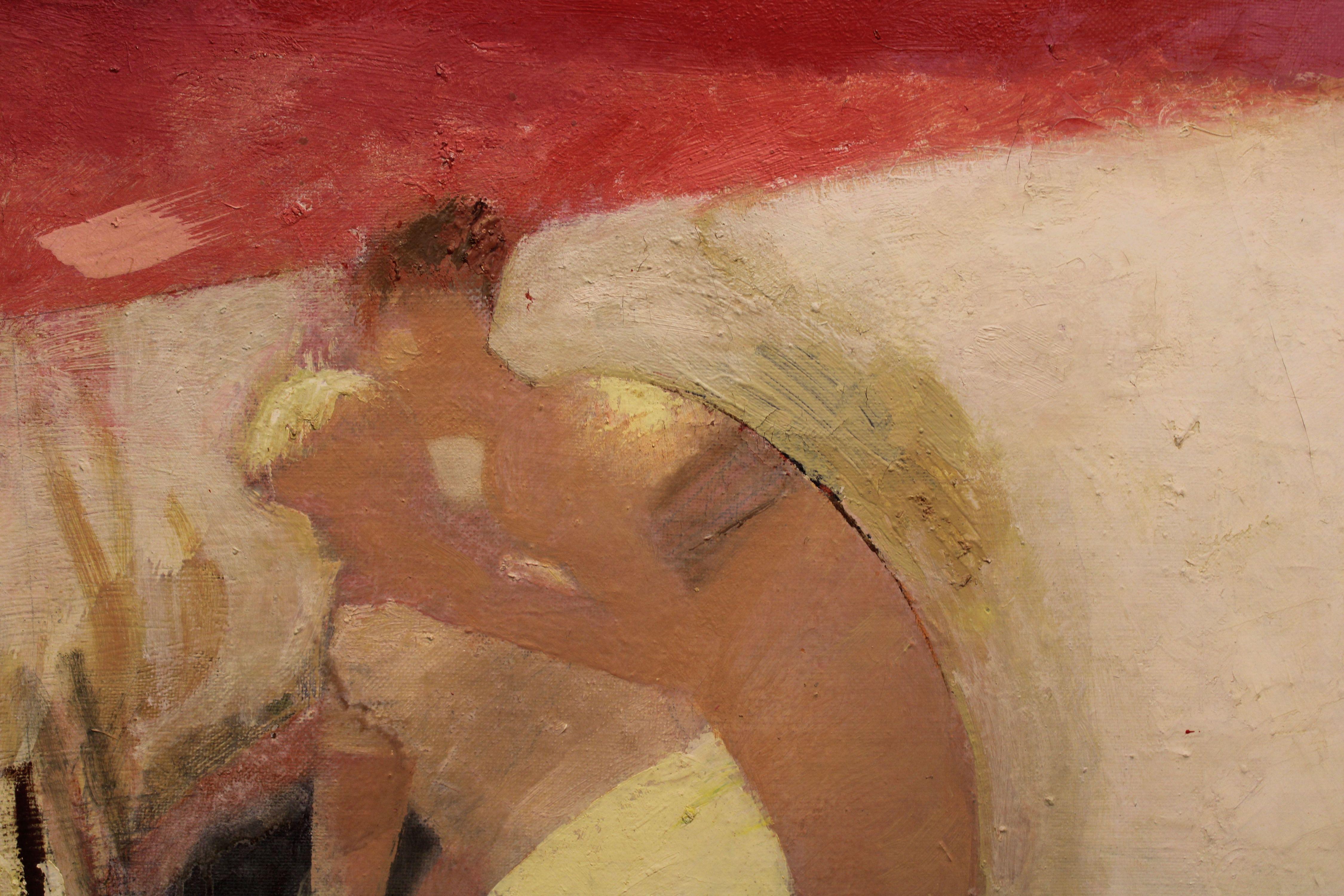 Gioco. Olio su tela, 150x150 cm in vendita 4