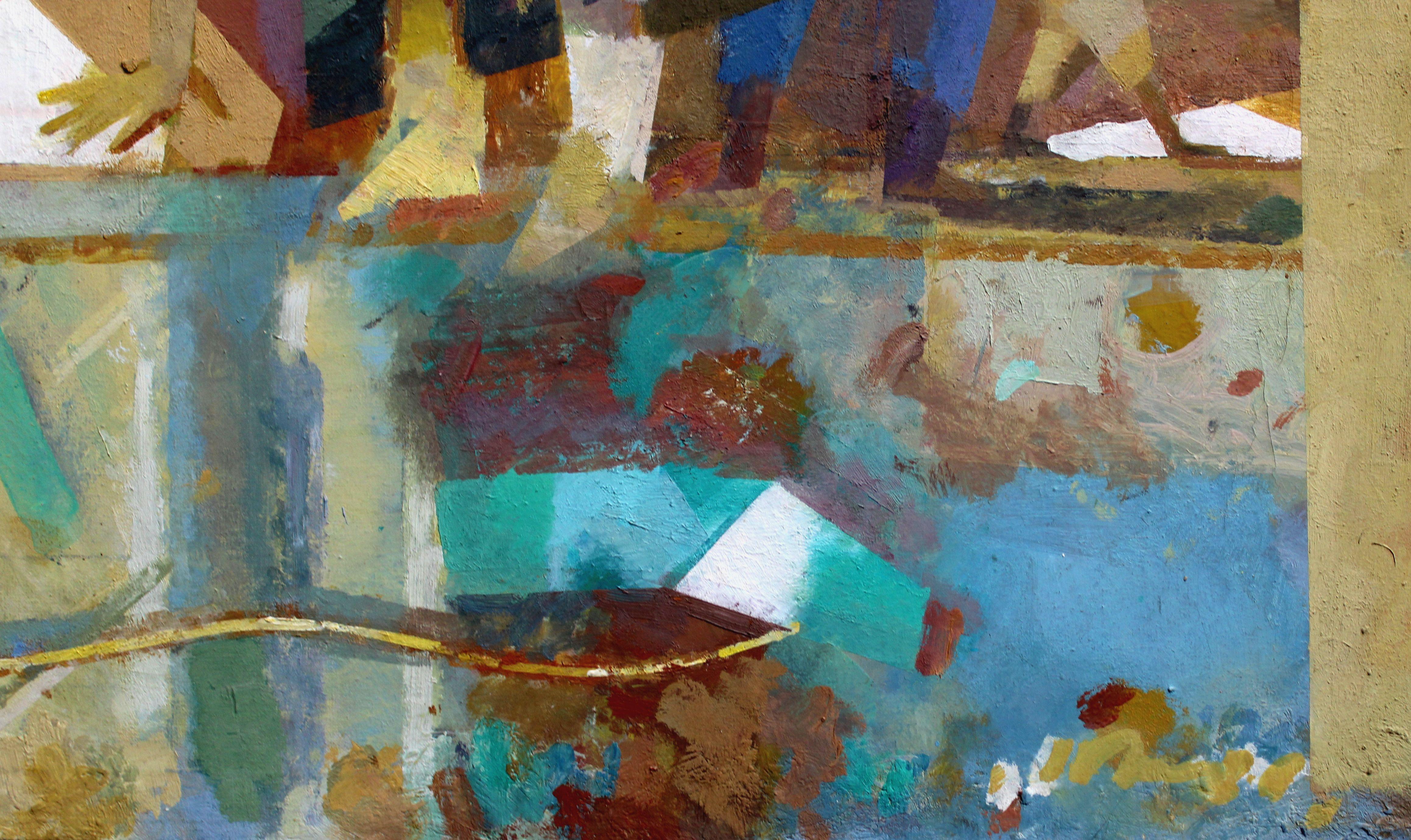 Gioco. Olio su tela, 63 x 67 cm - Painting di Victor Karnauh 