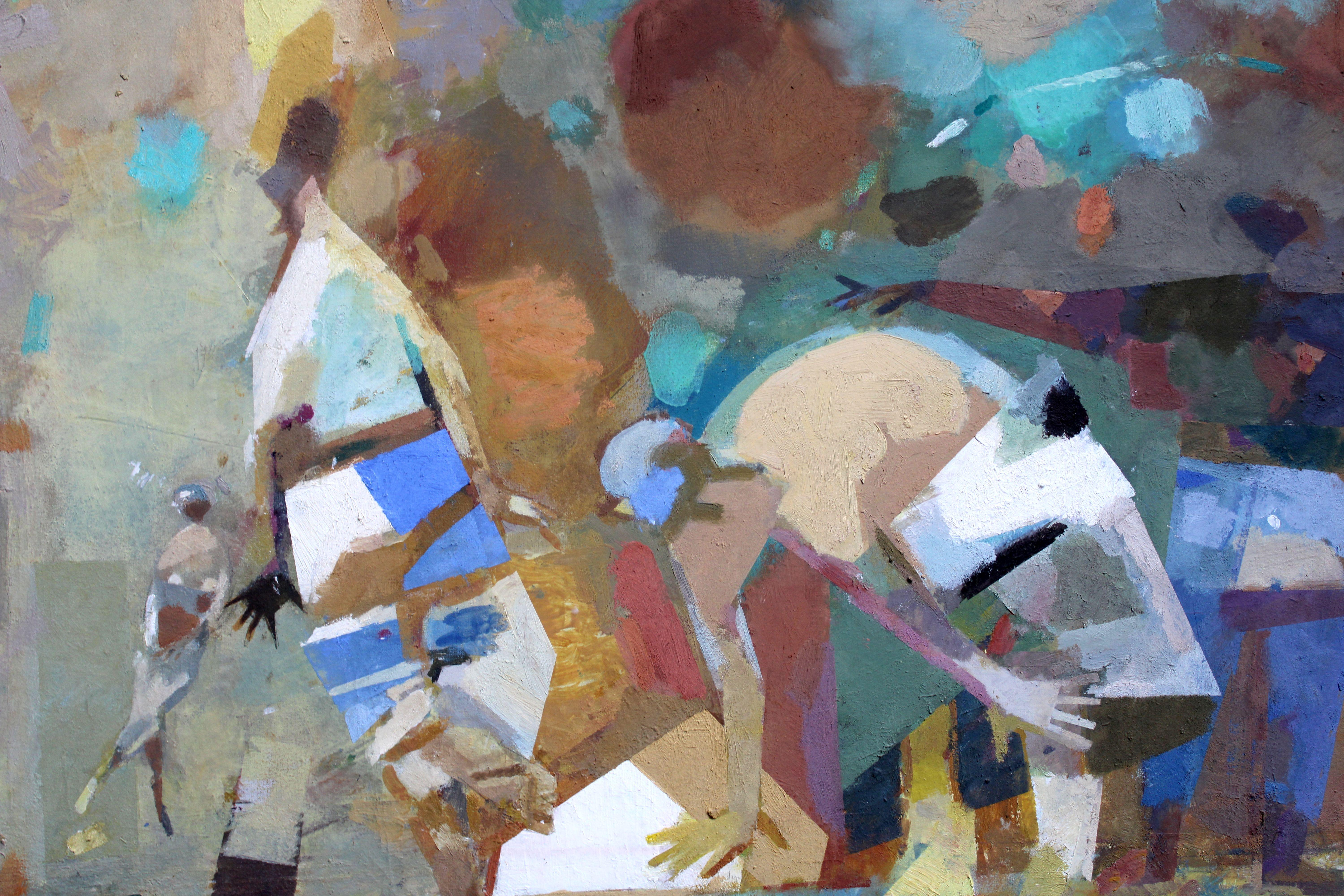 Gioco. Olio su tela, 63 x 67 cm - Painting Moderno di Victor Karnauh 