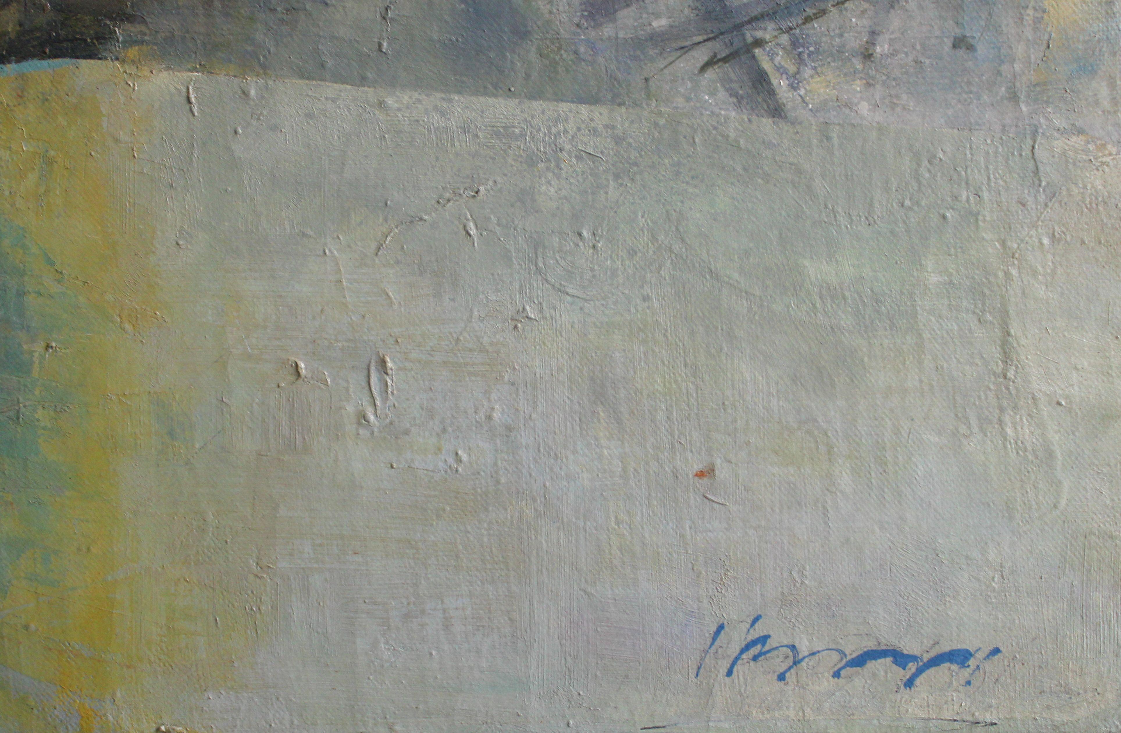 Green game. 1998. Oil on canvas, 95x90 cm - Painting by Victor Karnauh 
