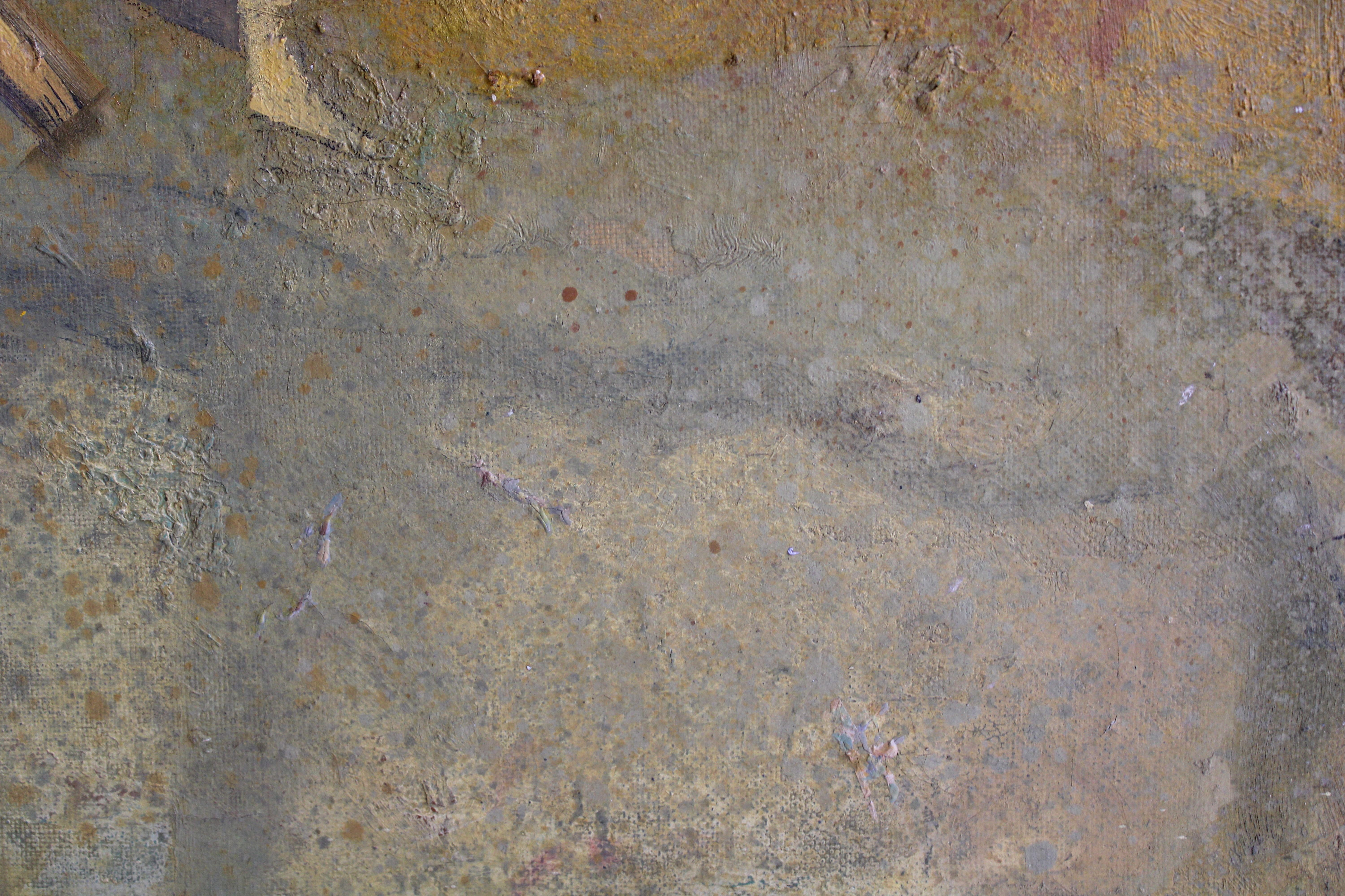 Riunione. 1998. Olio su tela, 100 x 99,5 cm in vendita 2