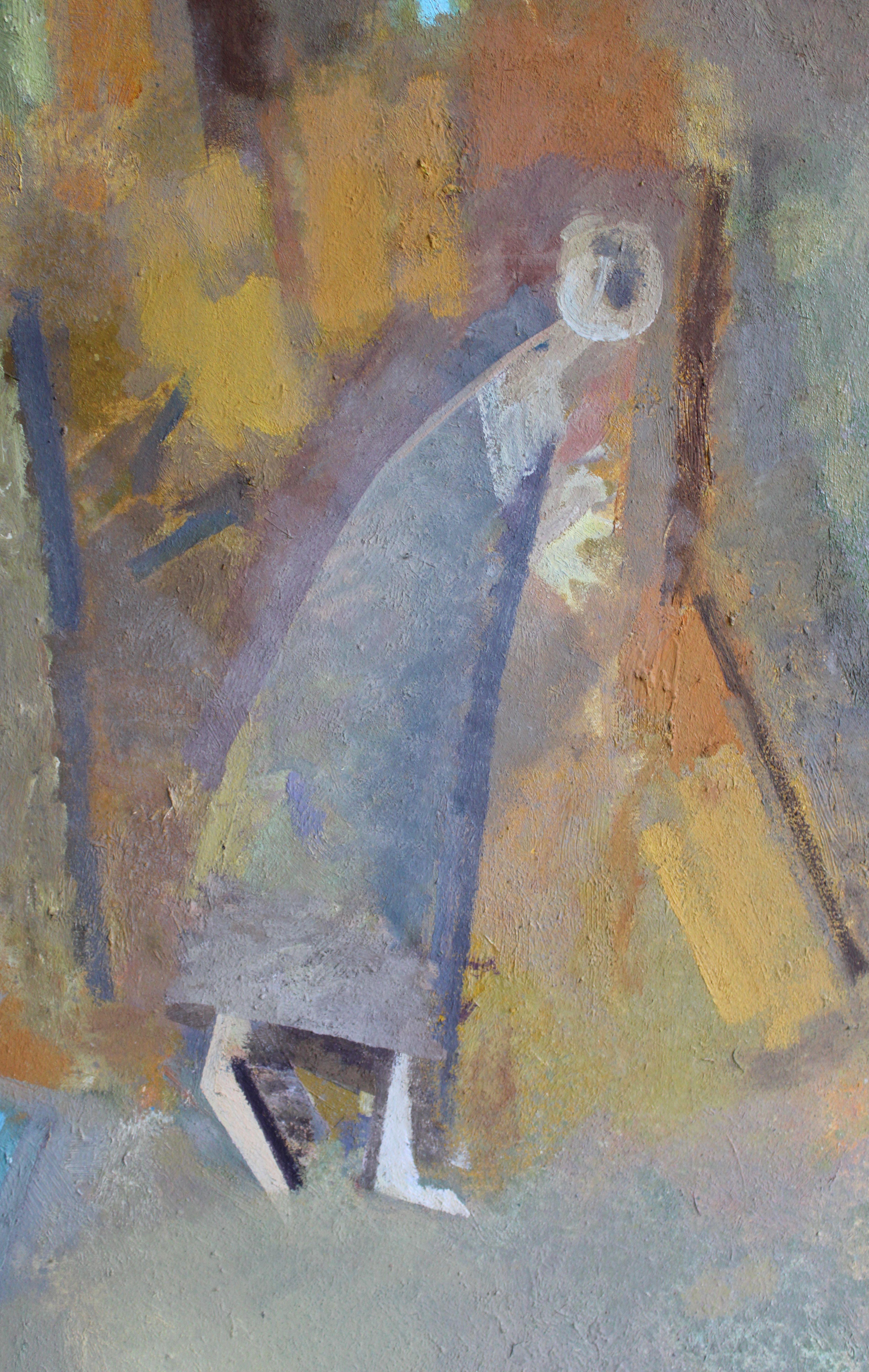 Riunione II. Olio su tela, 85x84,5 cm - Painting Concettualismo di Victor Karnauh 