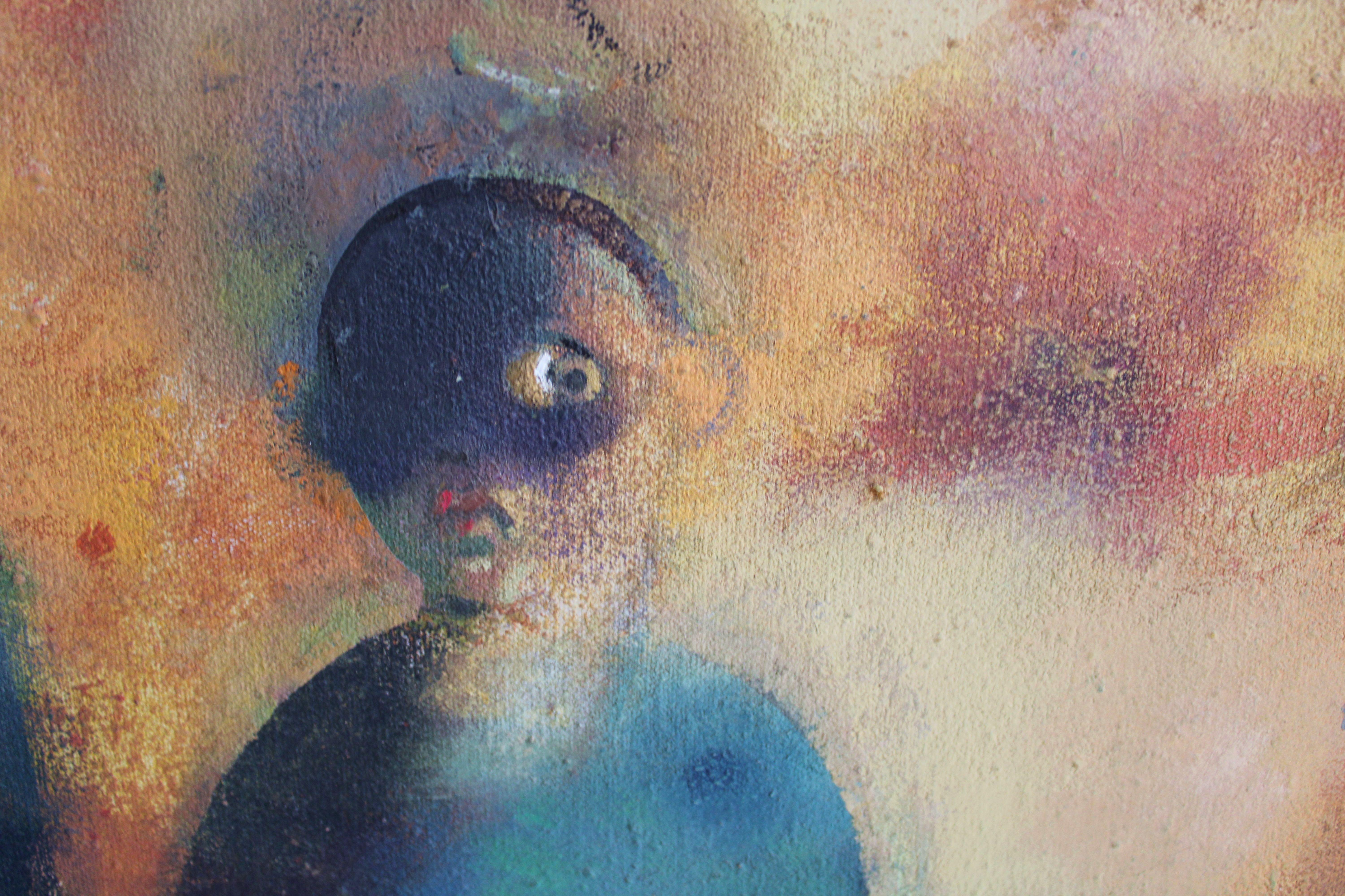 Meeting. Oil on canvas, 110x110 cm For Sale 3