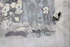 La Nature se réveille. Tempera sur papier, 27 x 33 cm