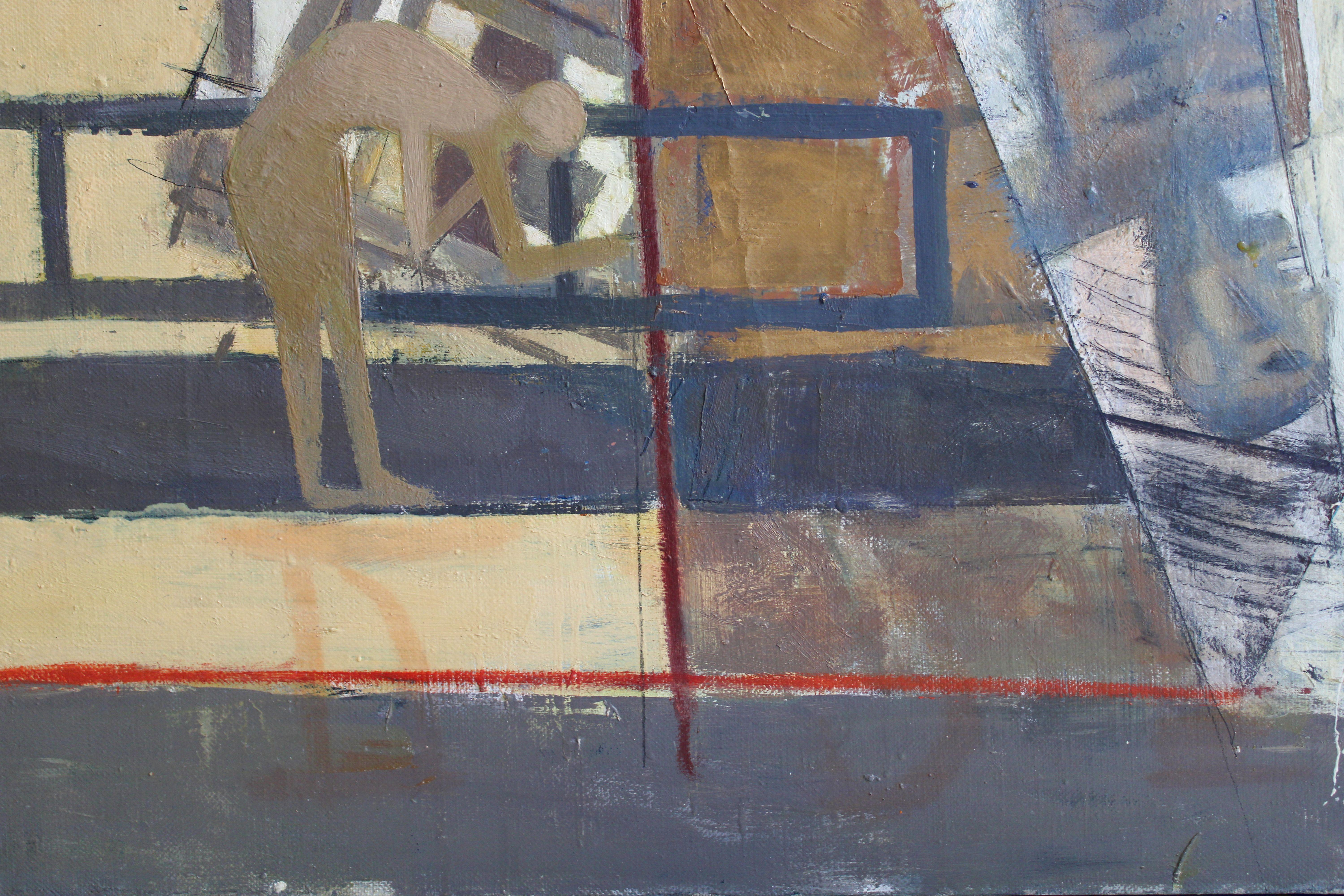 Senda. Óleo sobre lienzo, 90x110 cm - Painting Conceptual de Victor Karnauh 
