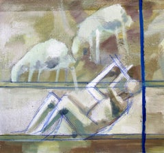 Shepherd. Oil on canvas and cardboard, 24 x 26 cm