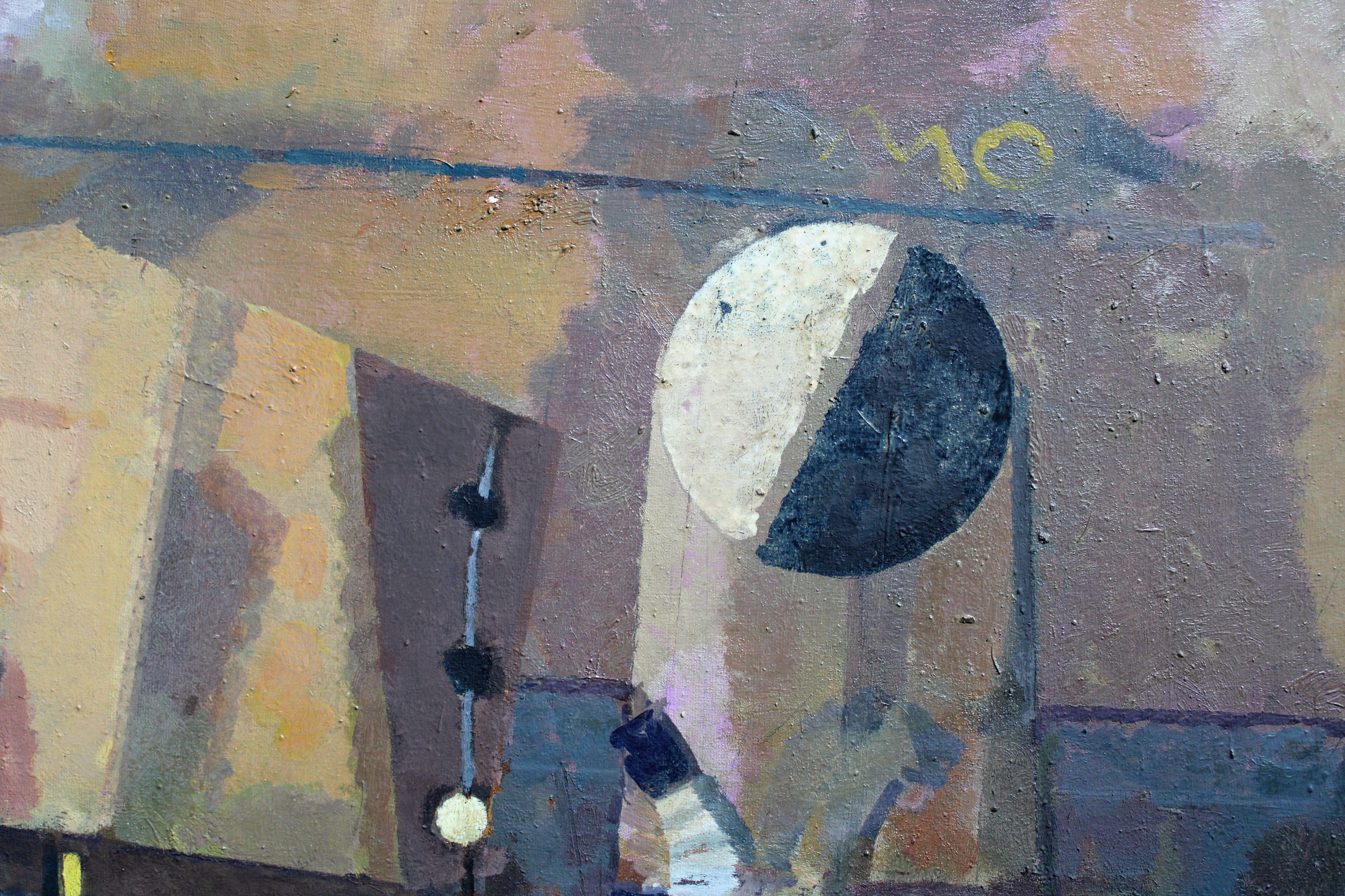 Natura morta. Olio su tela, 60x80 cm - Still-Life Painting Grigio di Victor Karnauh 