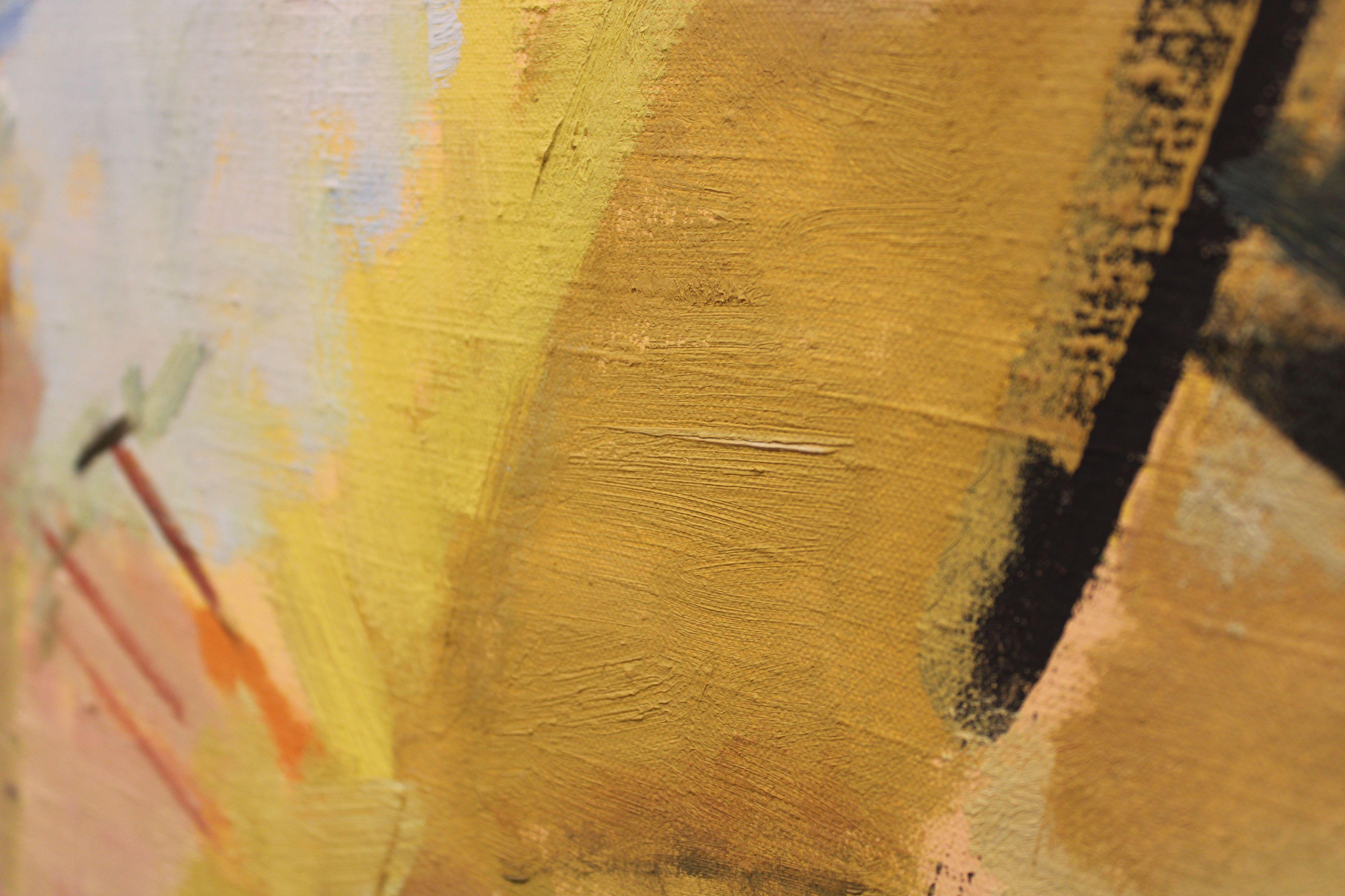 Bodegón sobre mesa negra. Óleo sobre lienzo, 135x140 cm en venta 1