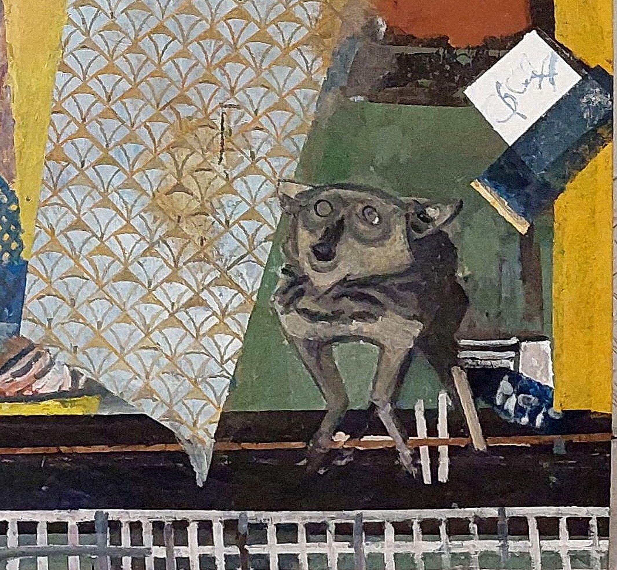 Walk in the city. Oil on canvas, 218x145 cm 2