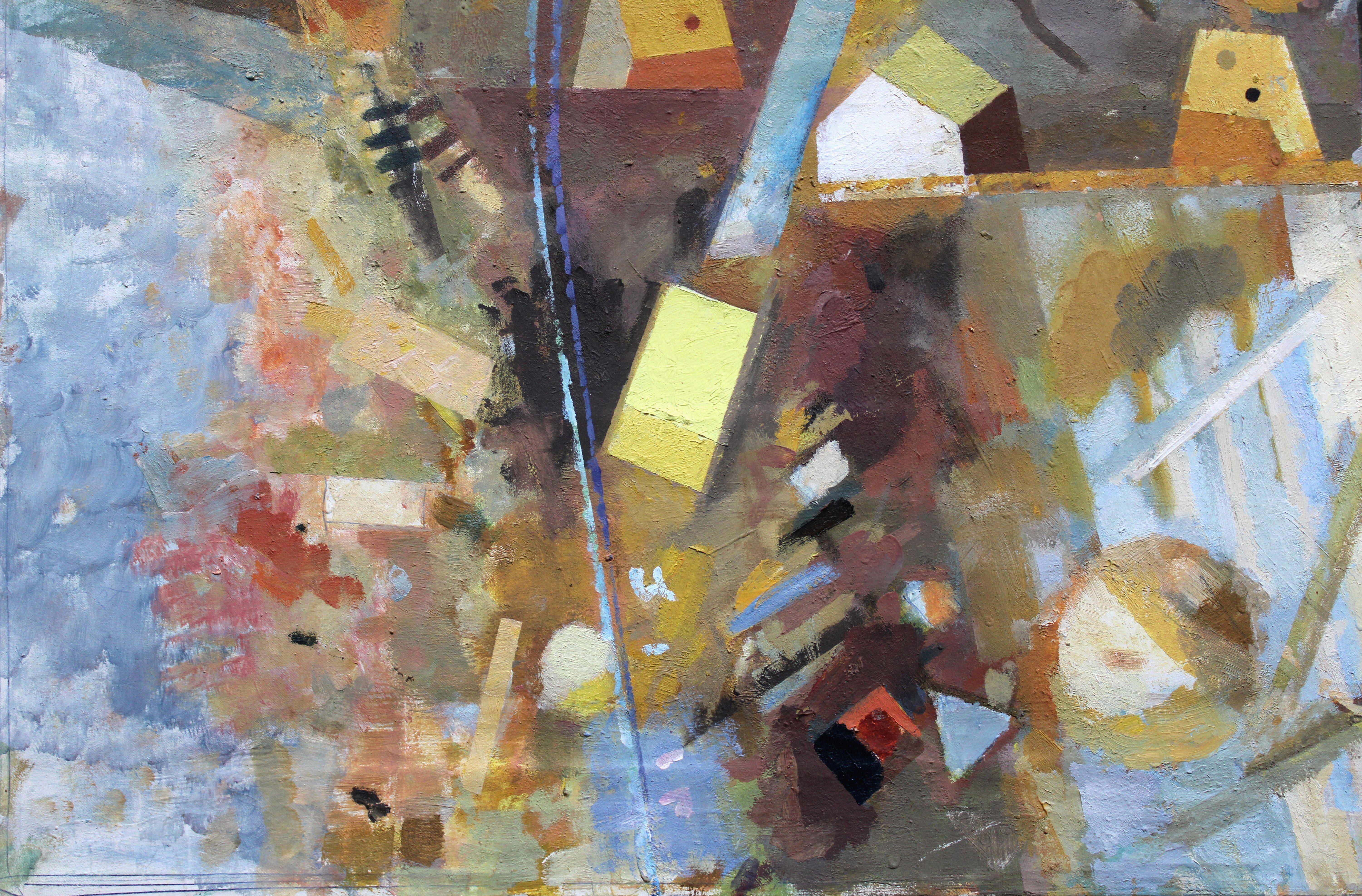 Spaziergang durch die Stadt. Öl auf Leinwand, 60x80 cm (Moderne), Painting, von Victor Karnauh 