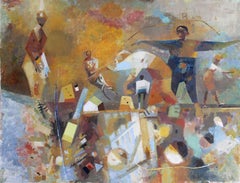 Pasea por la ciudad. Óleo sobre lienzo, 60x80 cm