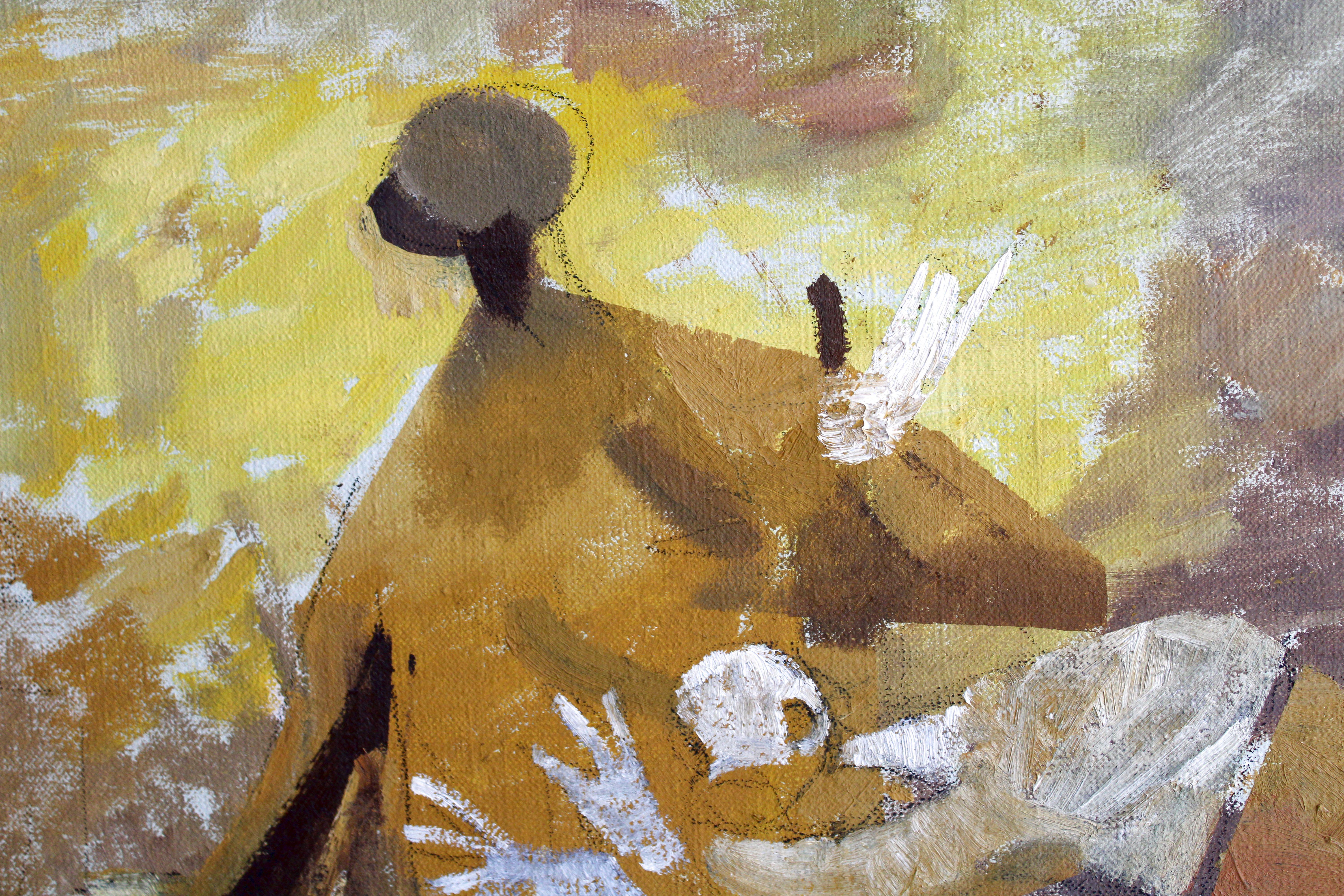 Vento. Olio su tela, 95x116 cm - Painting di Victor Karnauh 