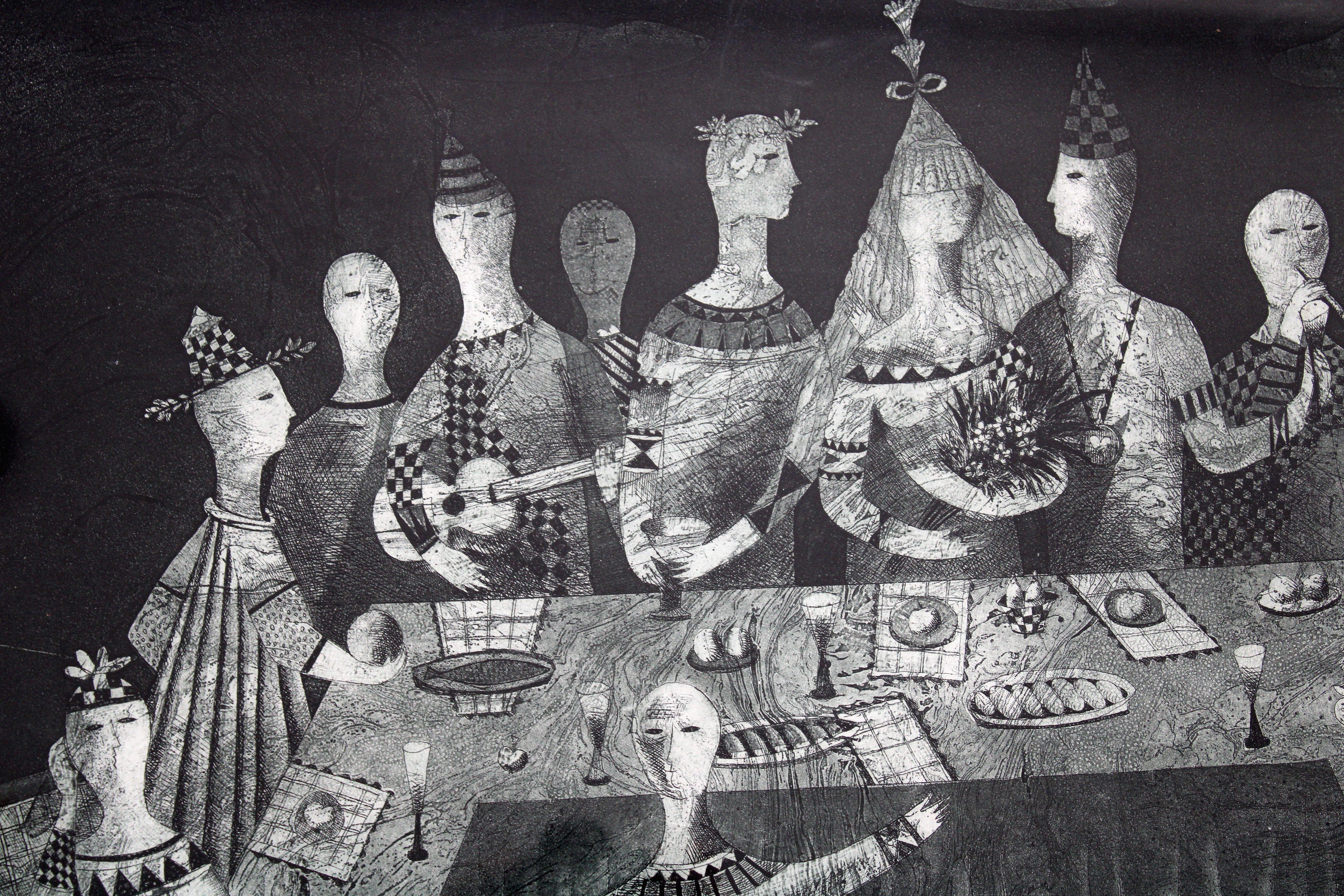 Twenty and one more metamorphosis. Etching, paper, 49 x 64 cm For Sale 1
