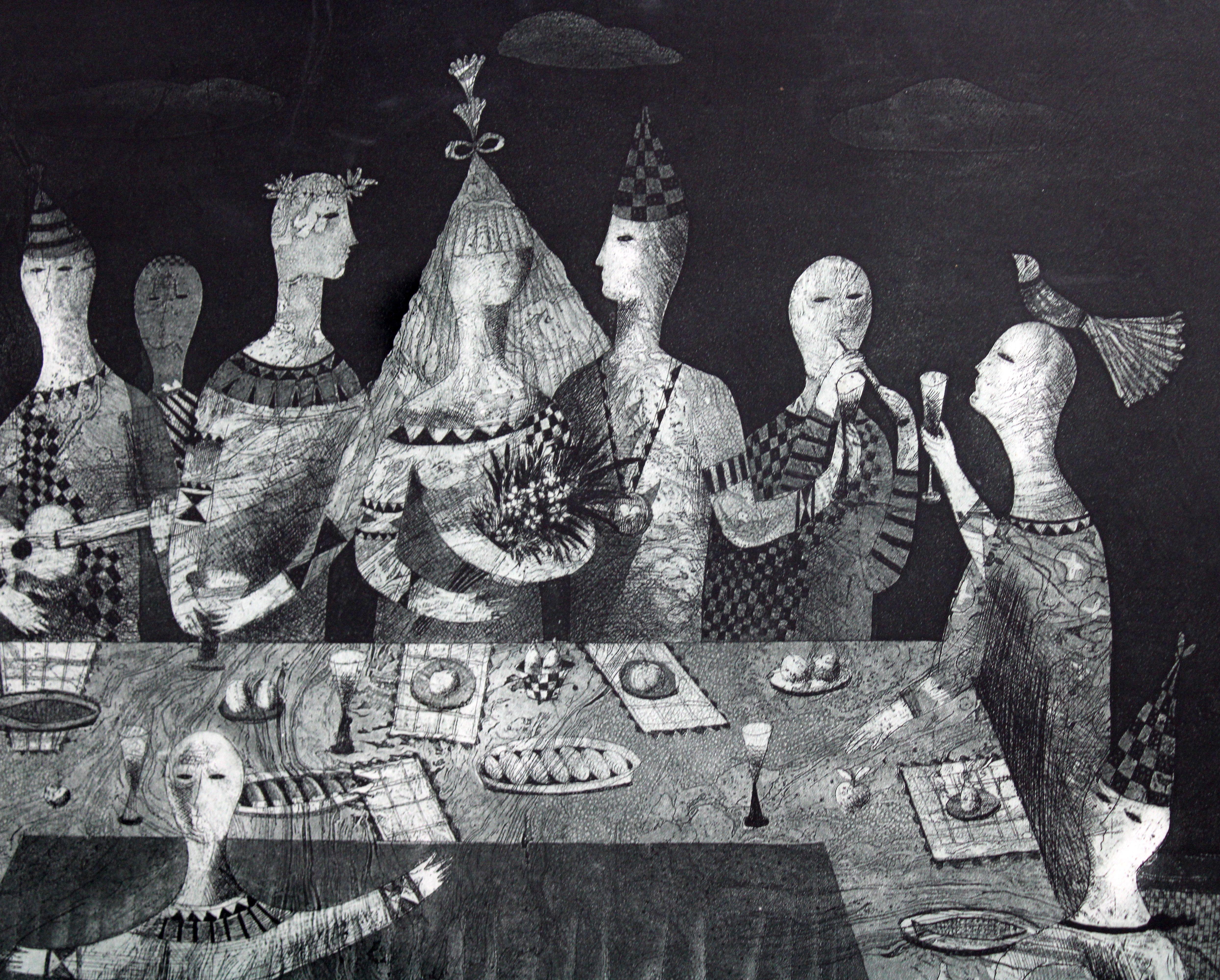 Twenty and one more metamorphosis. Etching, paper, 49 x 64 cm For Sale 2