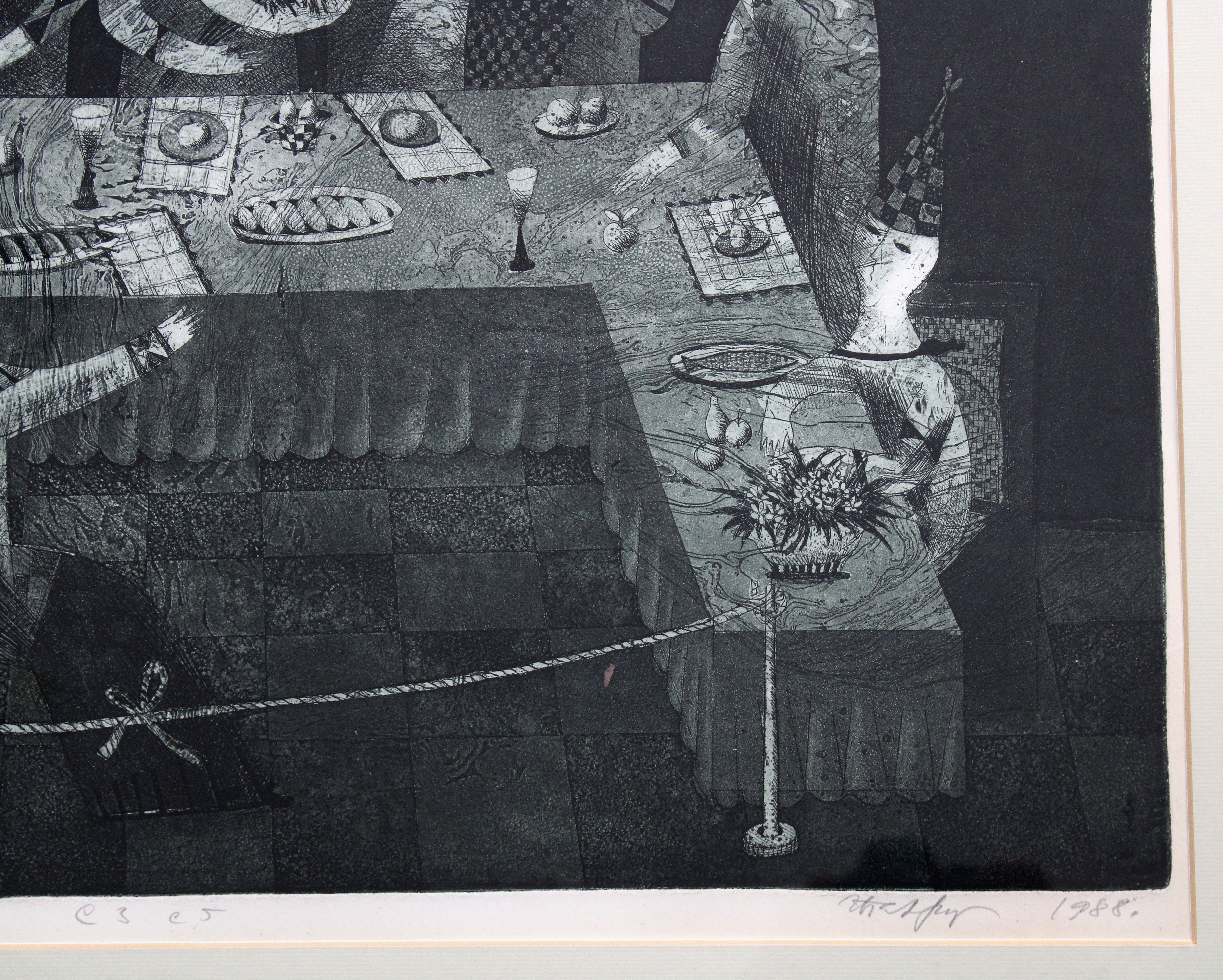 Twenty and one more metamorphosis. Etching, paper, 49 x 64 cm For Sale 3