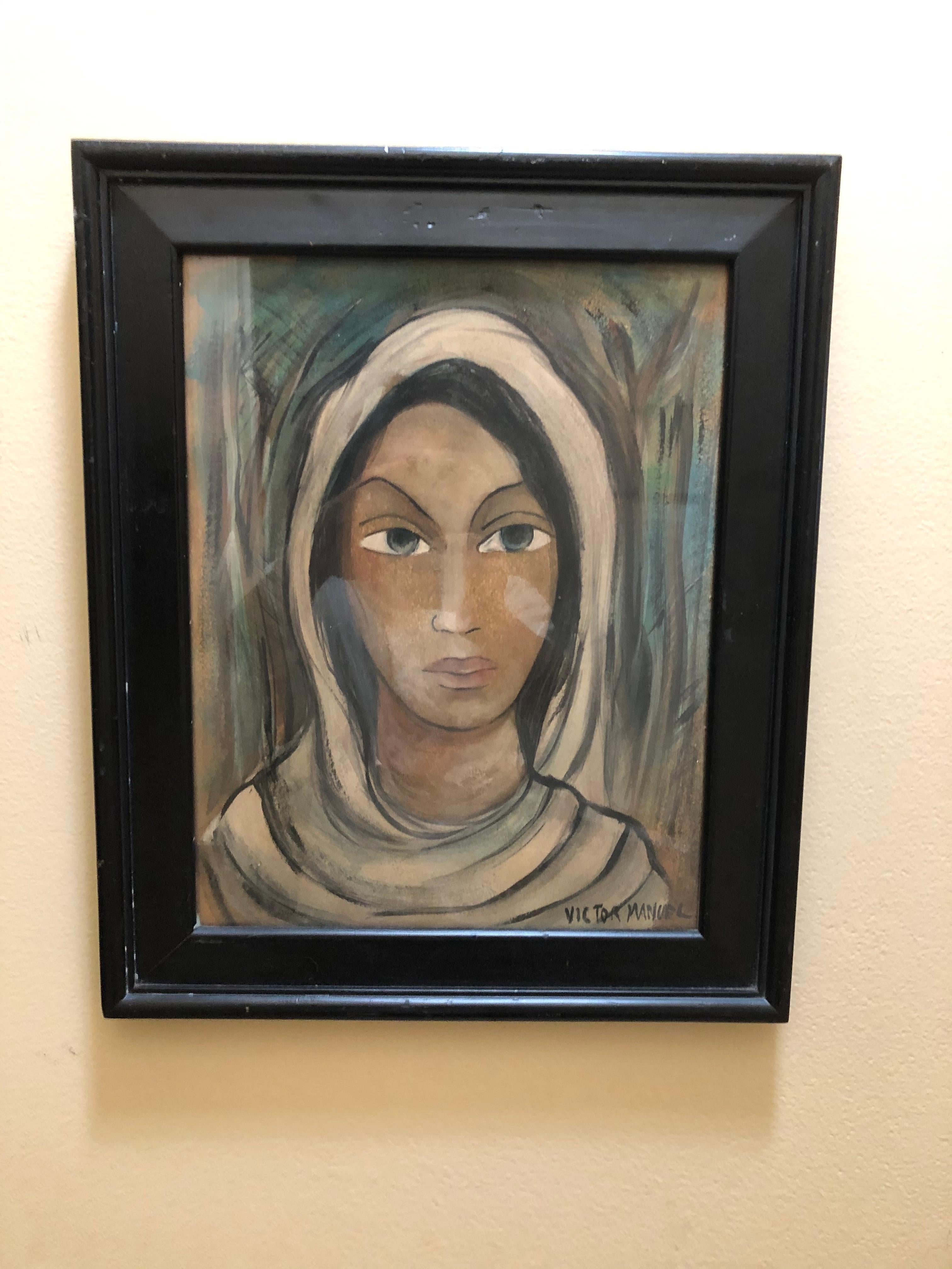 Victor Manuel Portrait de femme en vente 1