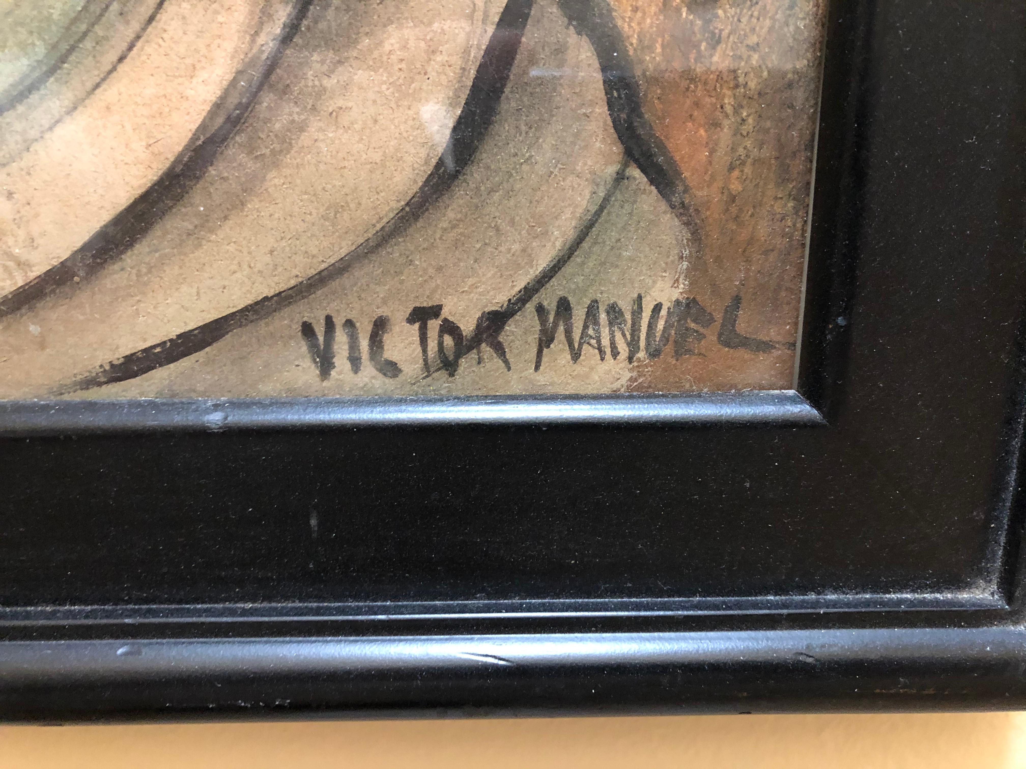 Victor Manuel Portrait de femme en vente 3