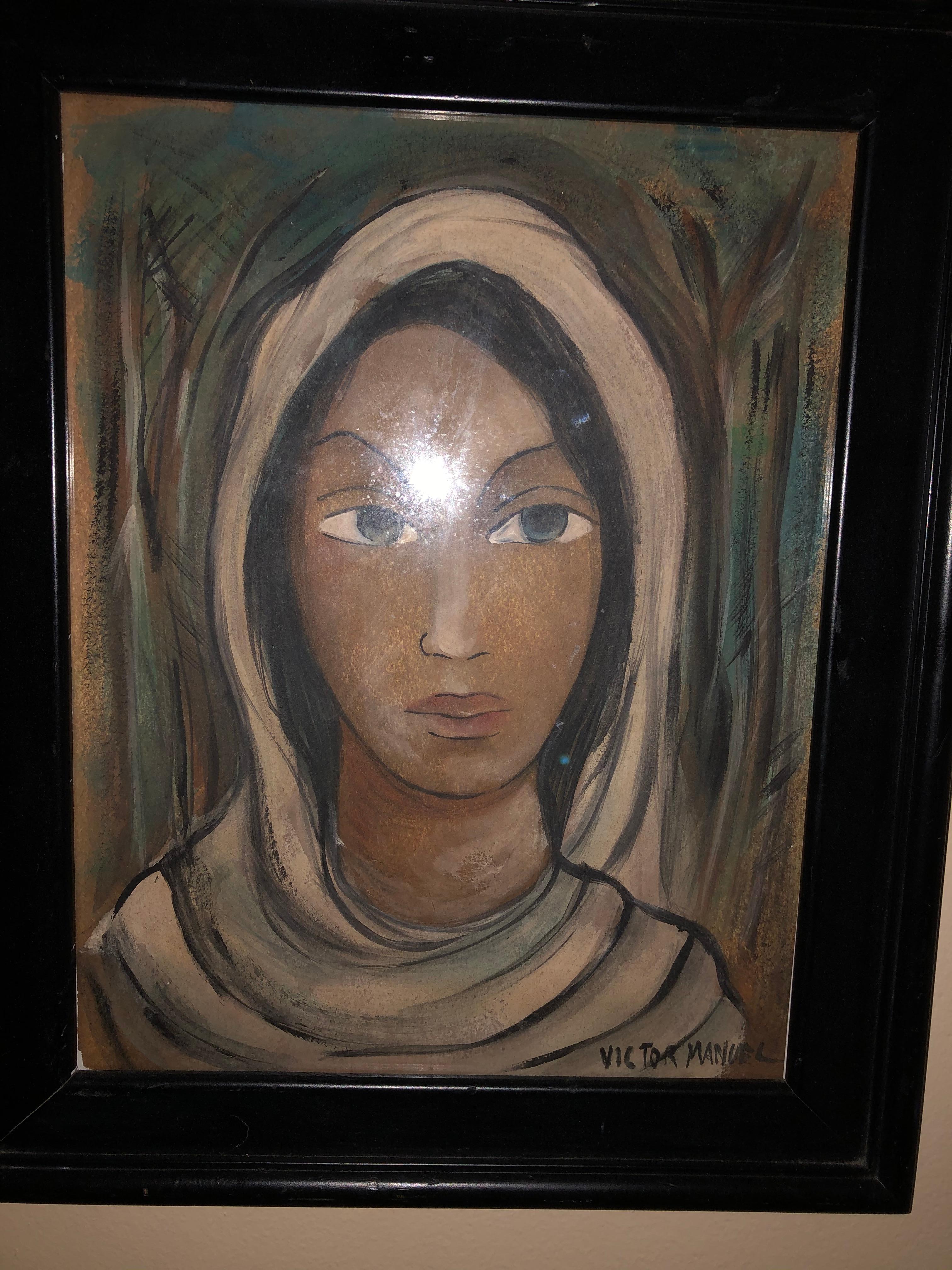 Victor Manuel Portrait de femme en vente 5