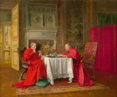 Antique Cardinals Playing Cards by Victor Marais-Milton