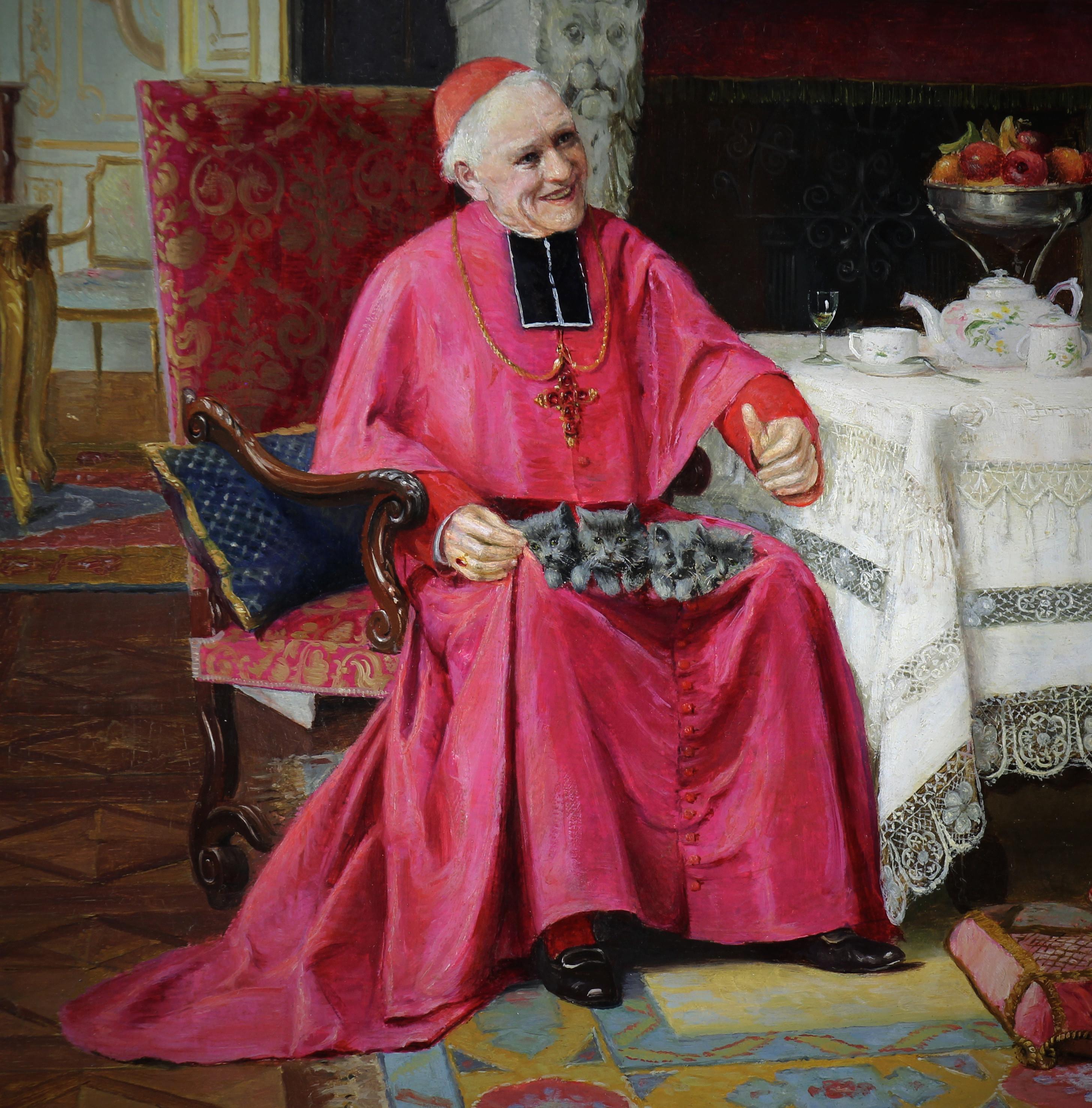 I preferiti del cardinale Quadro a olio su tavola di Victor Marais-Milton in vendita 2
