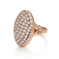 Victor Mayer Calima Locket Ring 18k Rose Gold with 68 Diamonds