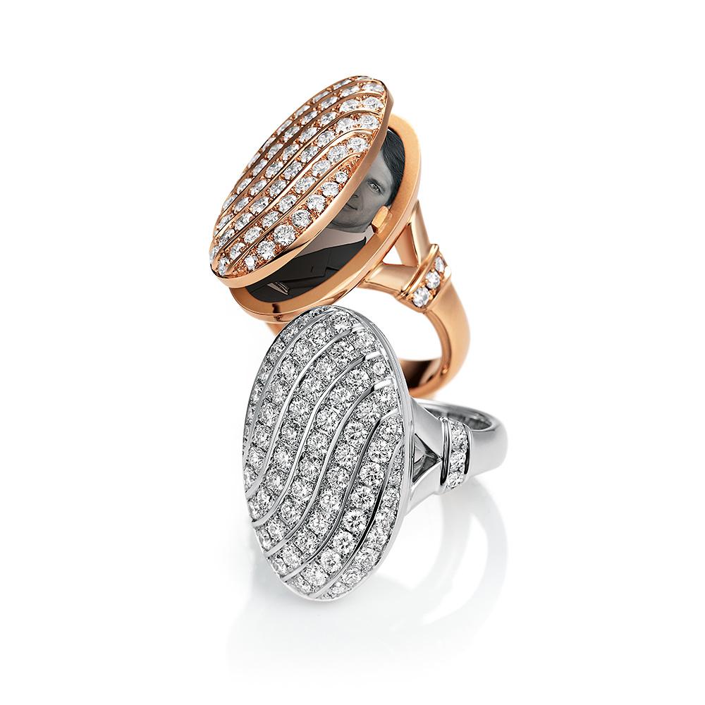 Victor Mayer Calima Ring 18k White Gold with 68 Diamonds

VICTOR MAYER is a fine jewelry house known for its sophisticated craftsmanship. Since 1989, the company has been closely associated with the Fabergé name as a workmaster. The company was