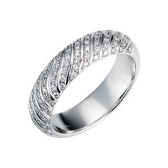 Victor Mayer Bague Calima en or blanc 18 carats avec diamants