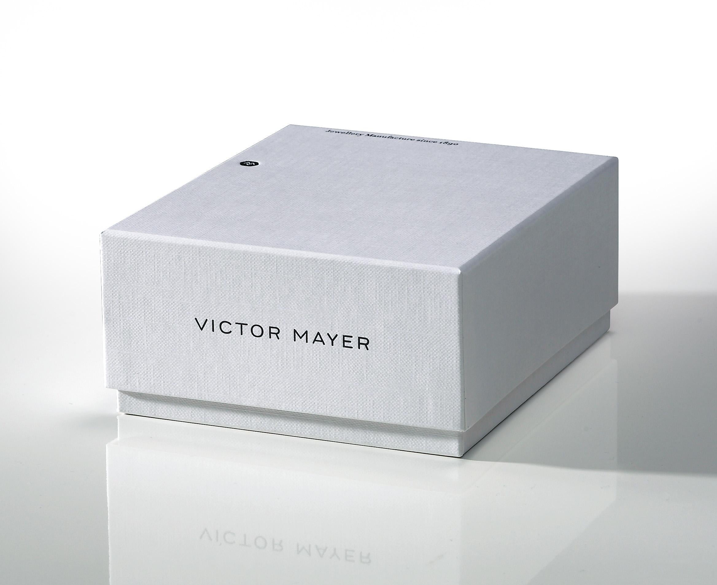 Women's or Men's Victor Mayer Cufflinks Starburst Round 750 Rose & White Gold Guilloche Ø 19 mm For Sale