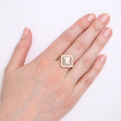 Victor Mayer Eloise Ring in 18 K Rose Gold/White Gold with Diamonds