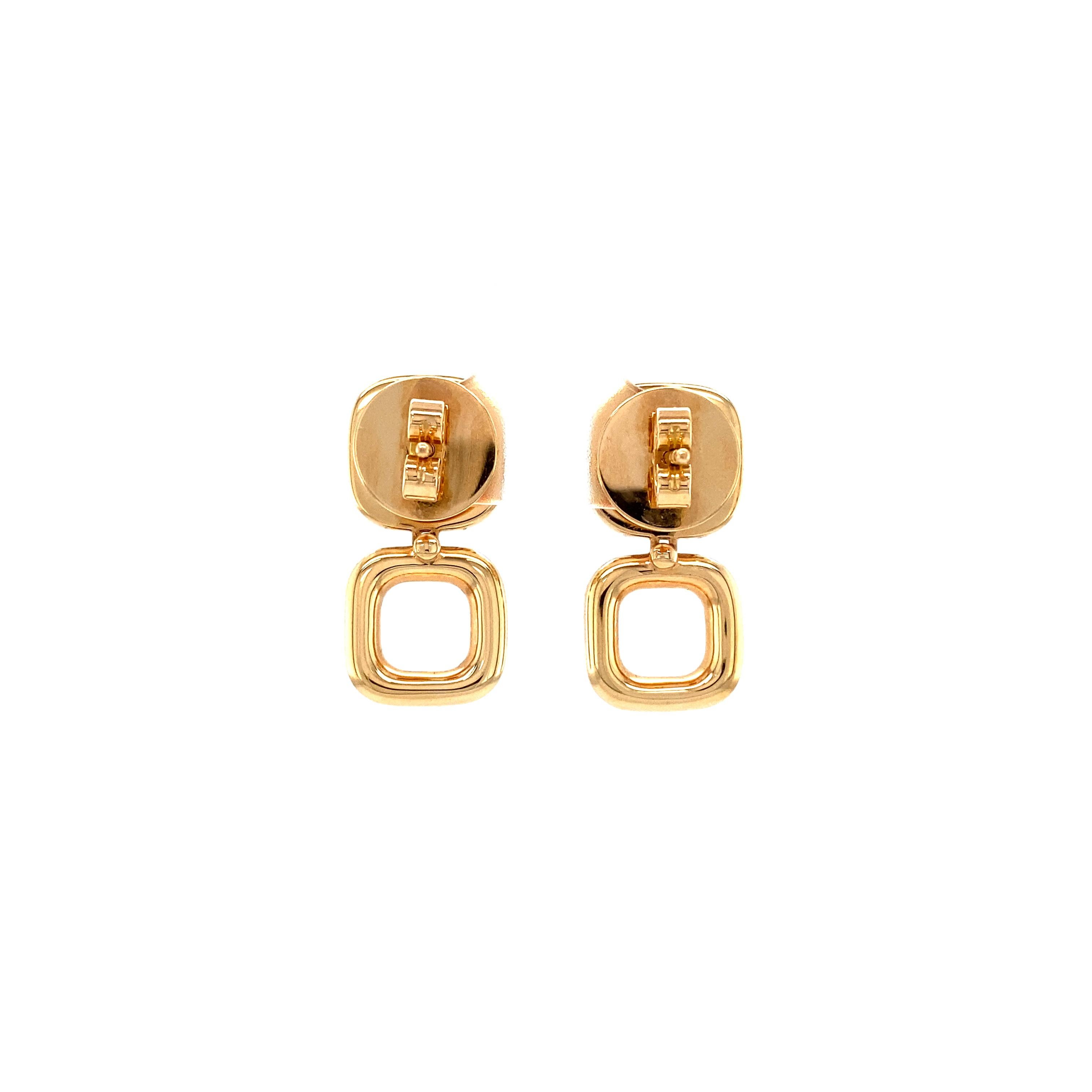 Boucles d'oreilles Victor Mayer en or 18 carats, citrine et or rose avec 28 diamants de 0,70 carat en vente 1
