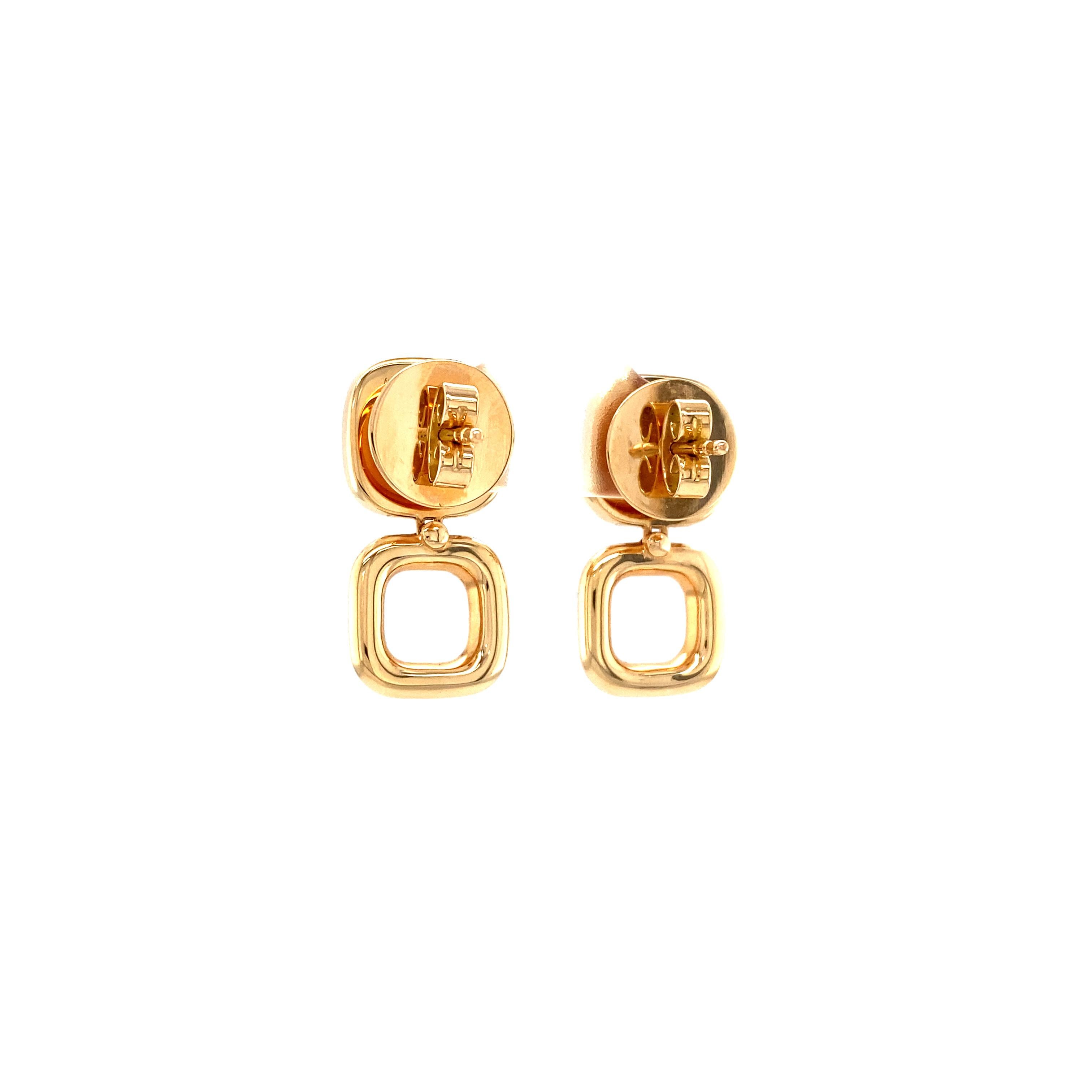 Boucles d'oreilles Victor Mayer en or 18 carats, citrine et or rose avec 28 diamants de 0,70 carat en vente 2