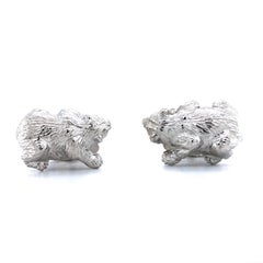 Victor Mayer Hallmark Bear Animal Cufflinks 925 Sterling Silver 18 mm x 27 mm