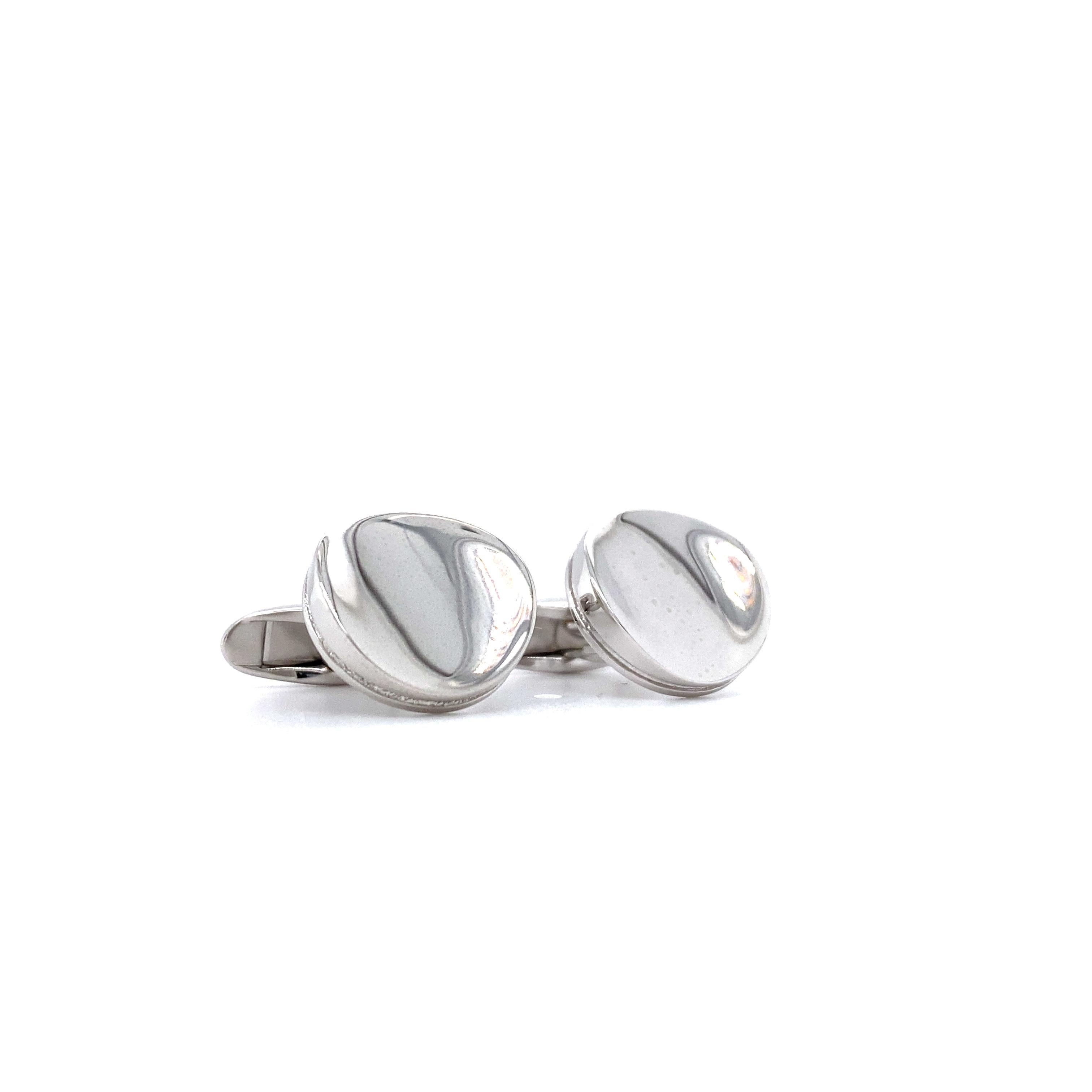 Men's Victor Mayer Hallmark Cufflinks In Silver 925 Ø Approx. 15 mm For Sale