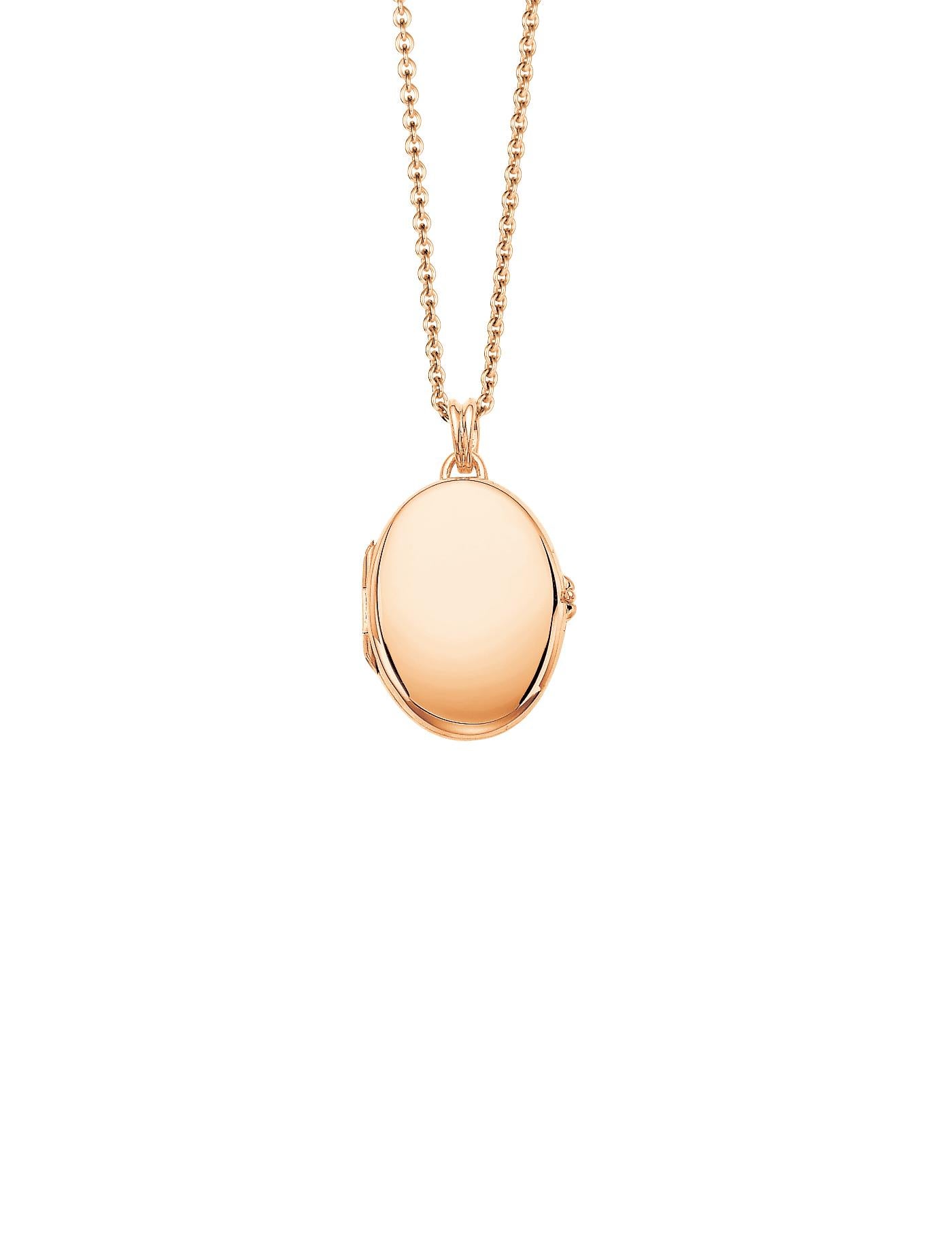 Anpassbare Oval Hallmark Anhänger Medaillon - 18k Rose Gold - 20,0 mm x 27,0 mm (Zeitgenössisch) im Angebot