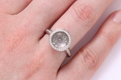 Victor Mayer Trance Silver Enamel Ring 18k White Gold 44 Brilliants 0.23 ct