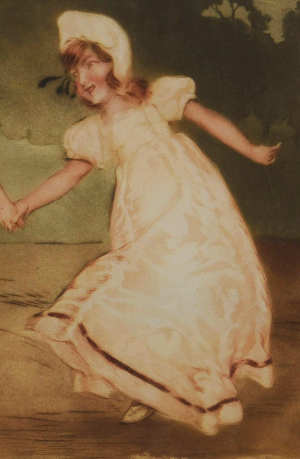 Heureux age! (Happy Age!)
Etching and aquatint. c, 1900
Signed lower right in pencil
Edition; 50 (14/50)
Published by Edmund Sagot, Paris
Sagot blindstamp, Lugt 2254, lower right
Condition: a few spots of stray printer's ink just above the plate