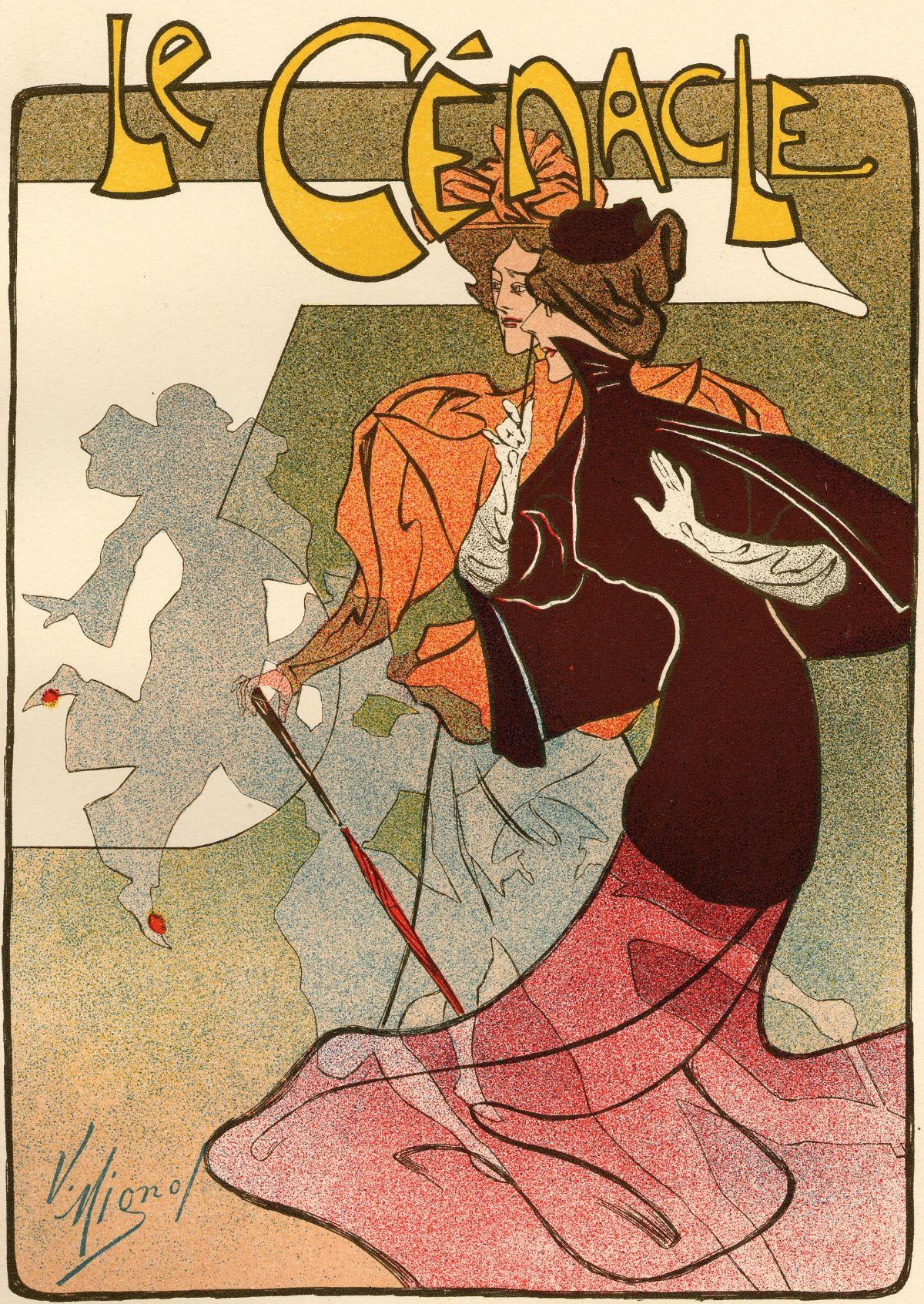 Le Cénacle - Art Nouveau Print by Victor Mignot
