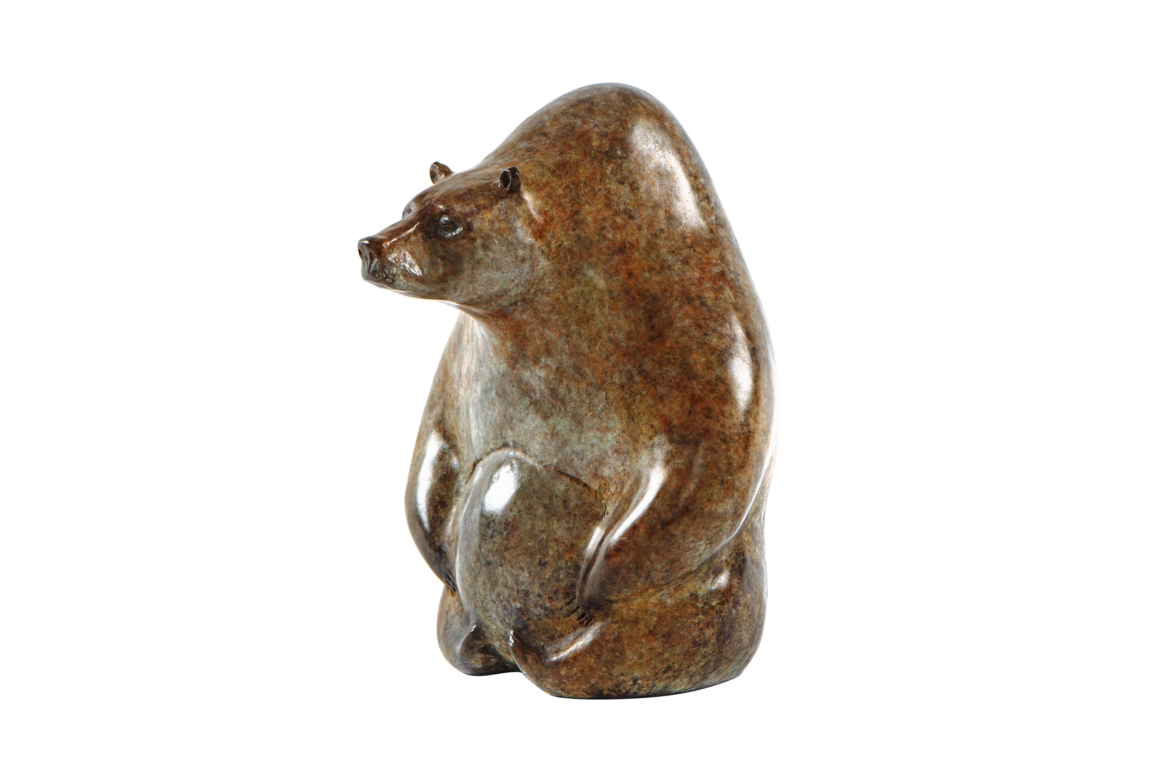 He-Bear - original bronze cast sculpture wildlife animal figurative modern art - Sculpture by Victor Mikhailov